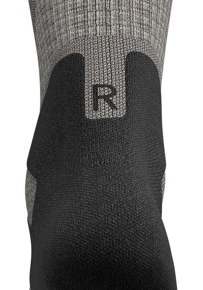 Compression Bauerfeind Sportsocken Outdoor mit Socks grey/S Merino Kompression stone