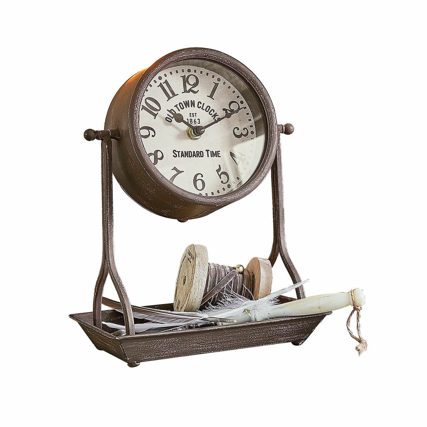 Mirabeau Wanduhr Uhr Vorexil antikbraun günstig online kaufen