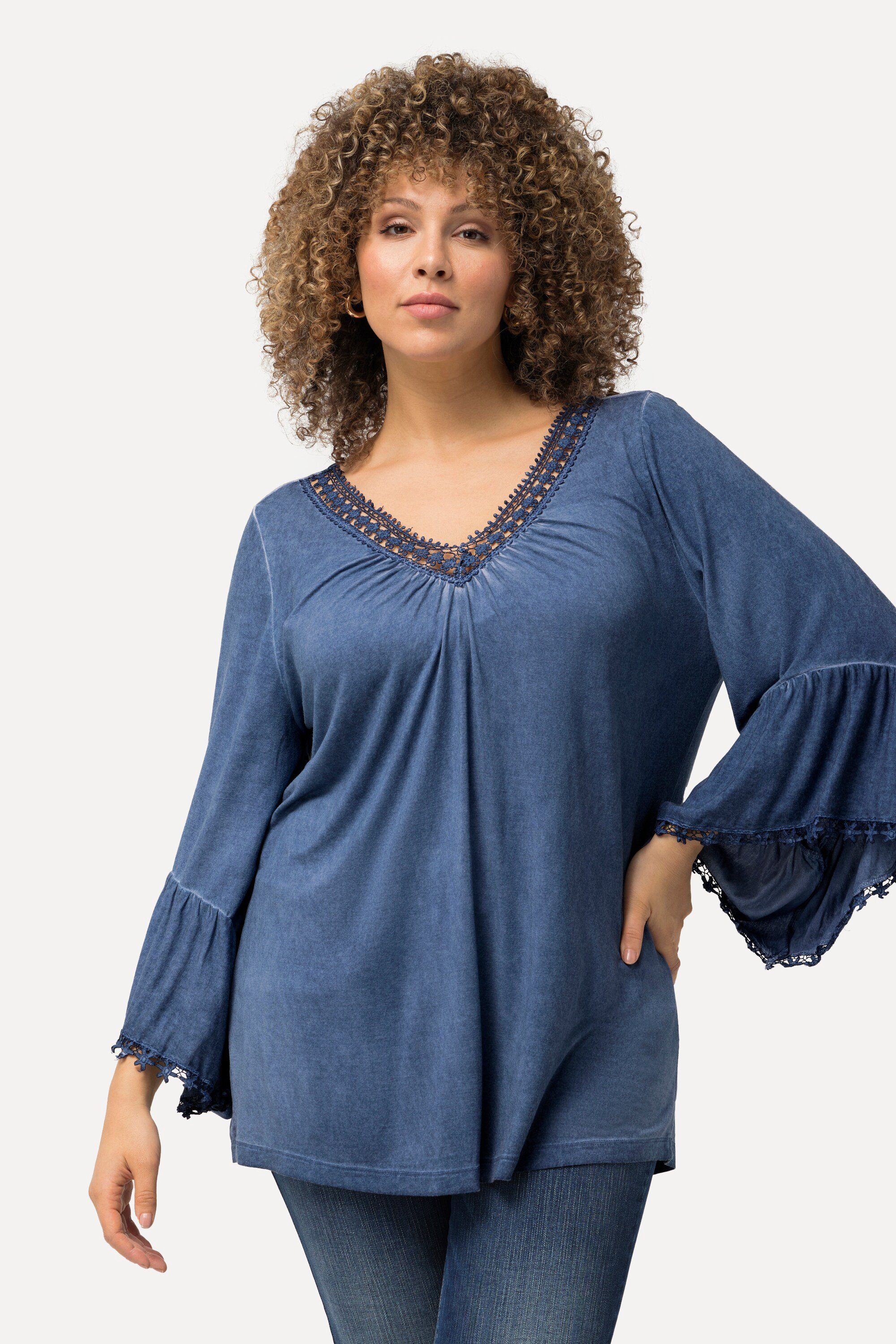 Ulla Popken T-Shirt T-Shirt cold dyed günstig online kaufen