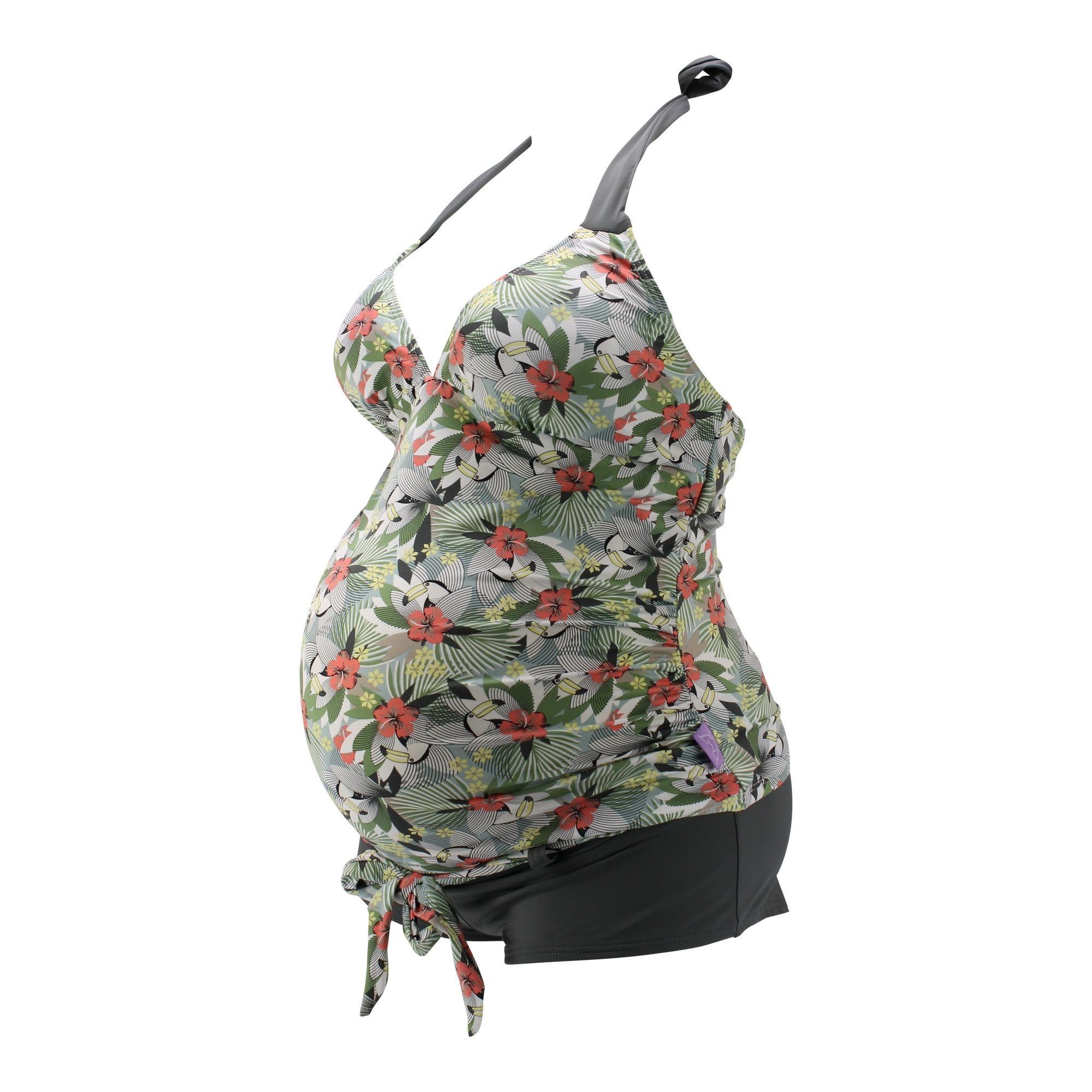 petit amour Umstandstankini TUKINI Schwangerschaftsbademode, Umstandsbadeanzug, Bikini Schwangere (Set, Umstandstankini Top & Slip), Stylisch, bequem & wächst mit, Design made in Hamburg
