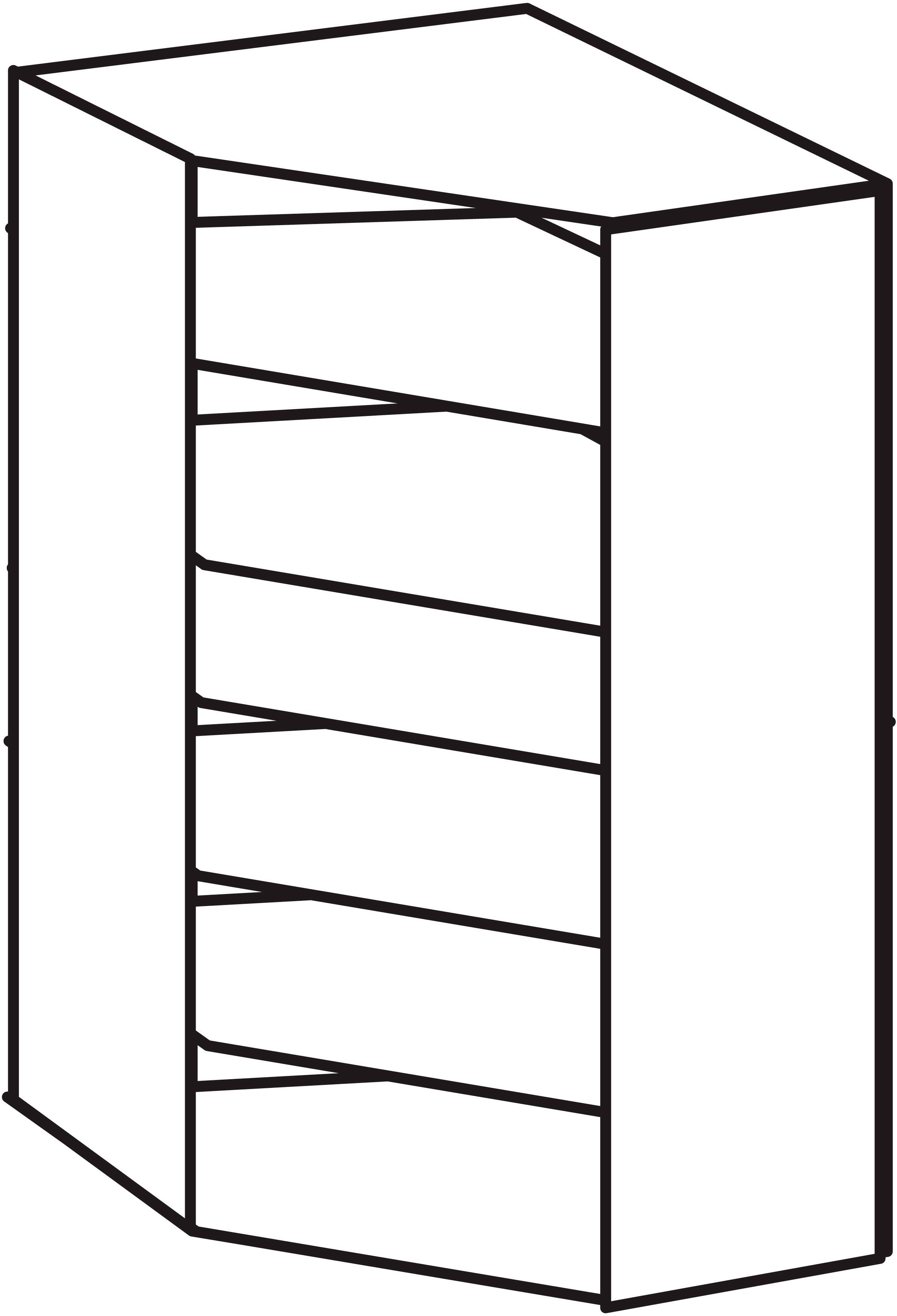 Nachbildung Sägerau Eiche Sägerau Münster Schranksystem Schränke Eiche breit) 30cm Nachbildung Wimex Eckschrank+ Mehrzweckschrank (Spar-Set, | 3tlg: 2