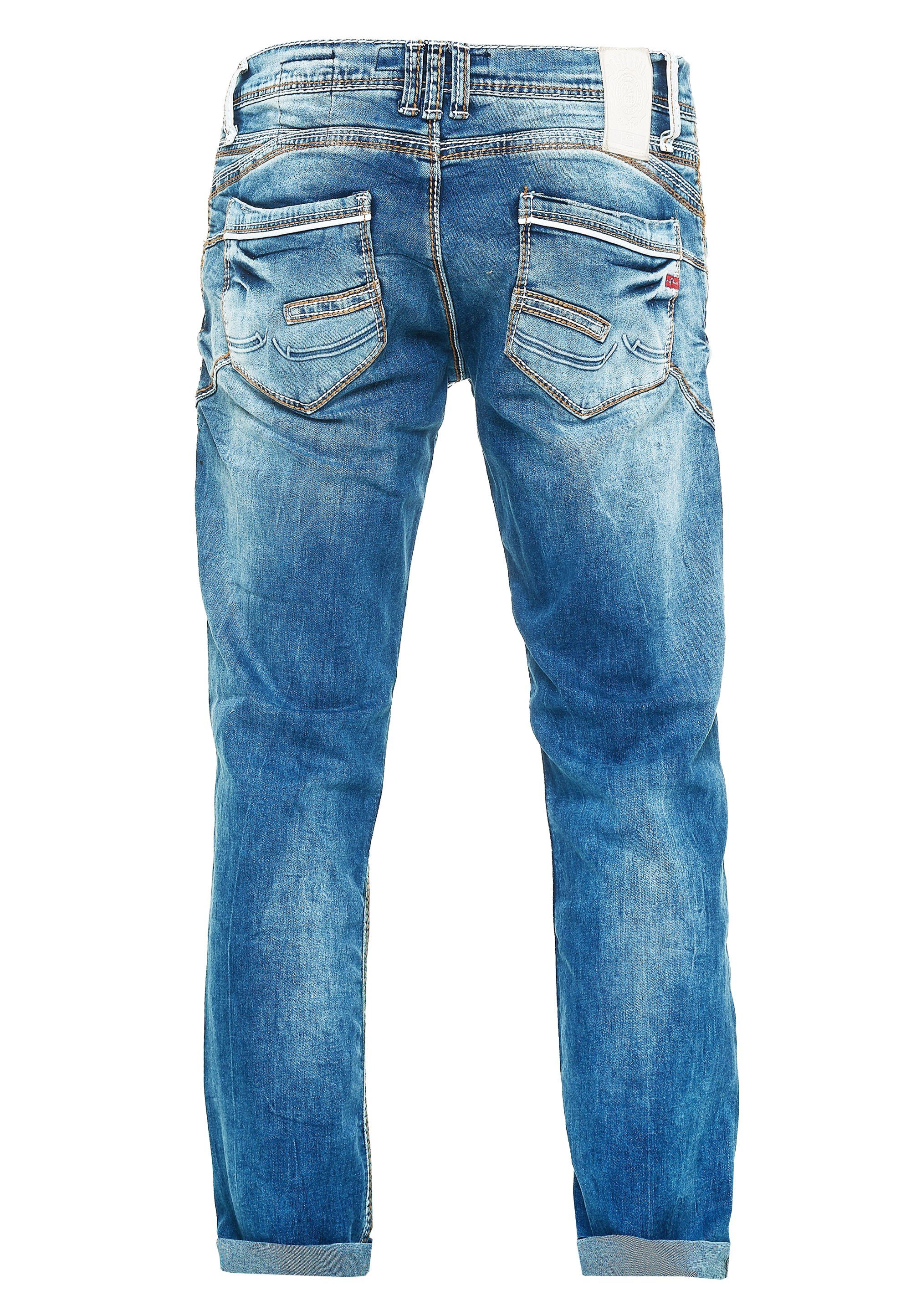 Rusty Neal Bequeme Jeans im Regular Fit-Schnitt