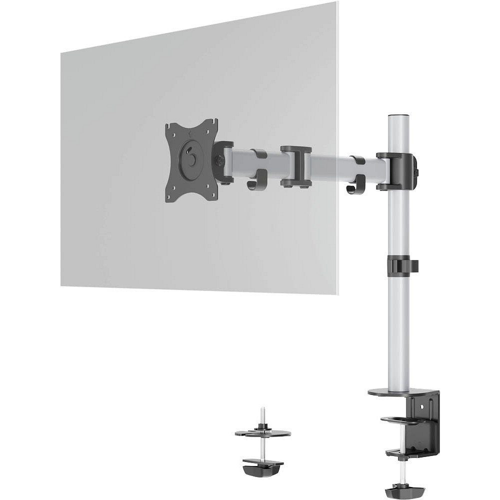DURABLE Monitor-Halterung 1 Monitor Halterung SELECT für 1 Monitor - silber, (bis 27.00 Zoll, 1-tlg., VESA Norm = 7,5 x 7,5 cm, 10 x 10 cm)