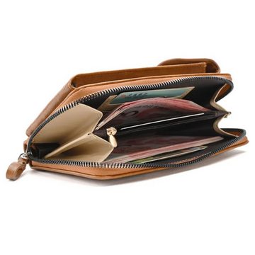 Renna Leather Mini Bag Leder Handyhülle Geldbörse 2in1 Tasche mit Gürtel