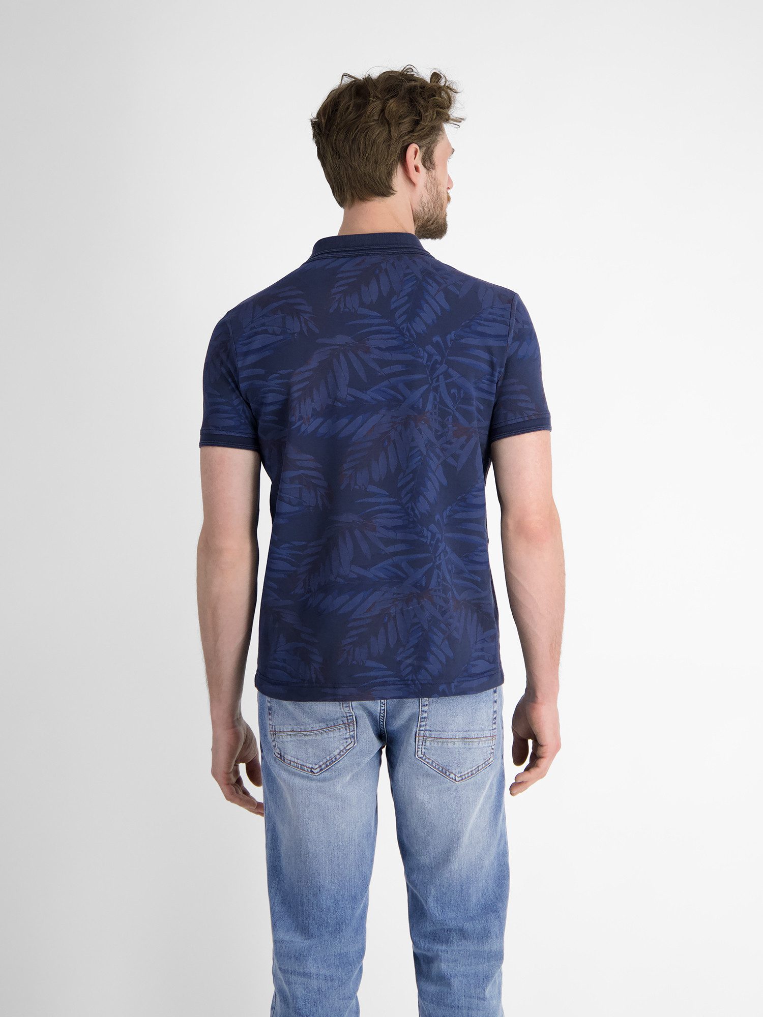 LERROS Poloshirt LERROS Herren Poloshirt, floral bedruckt günstig online kaufen