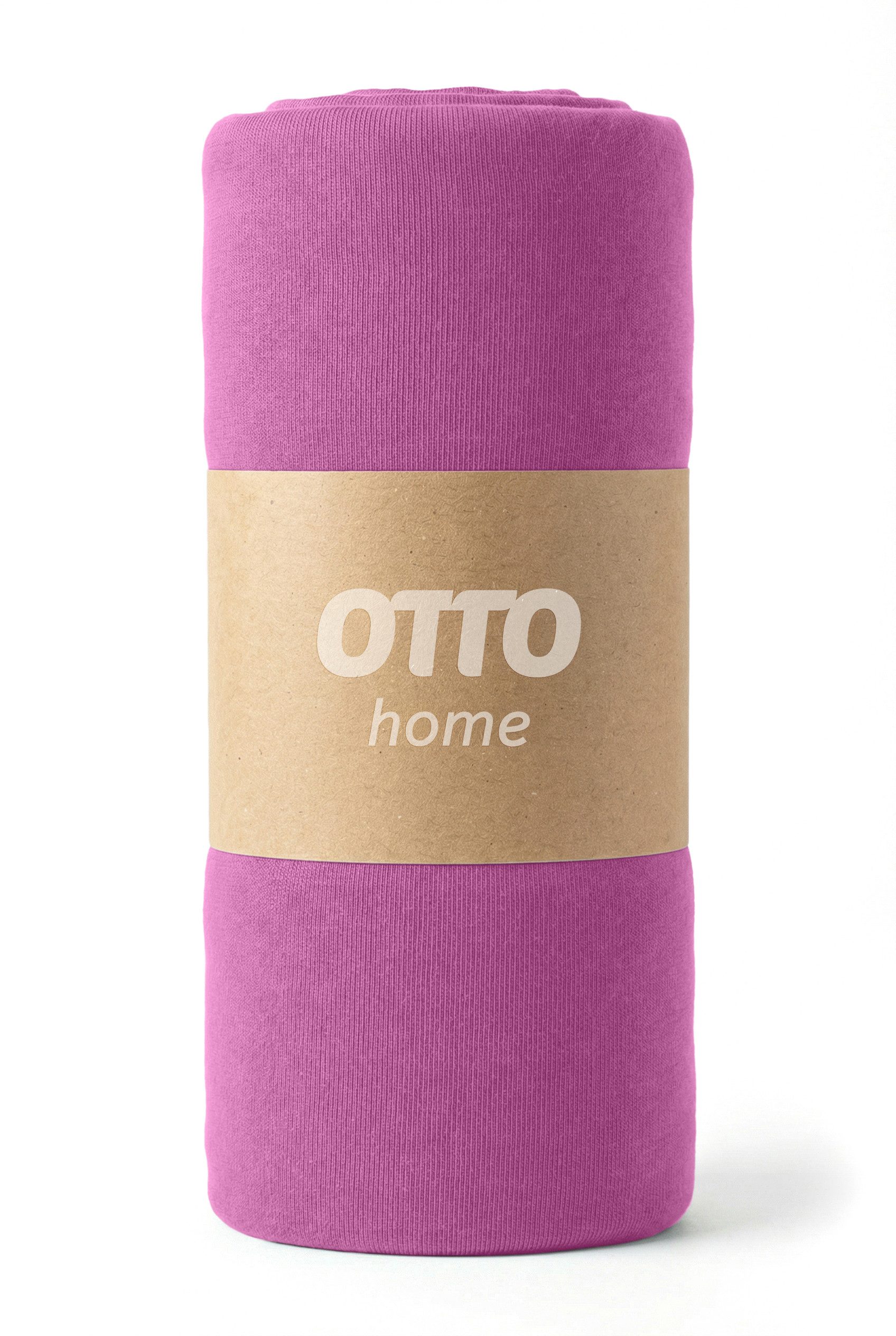 OTTO home Spannbettlaken BLACKBERRY 100% Baumwolle, Jersey, Gummizug: rundum, (2 Stück), für hohe Matratzen bis 28 cm, Bettlaken, Spannbetttuch, pflegeleicht