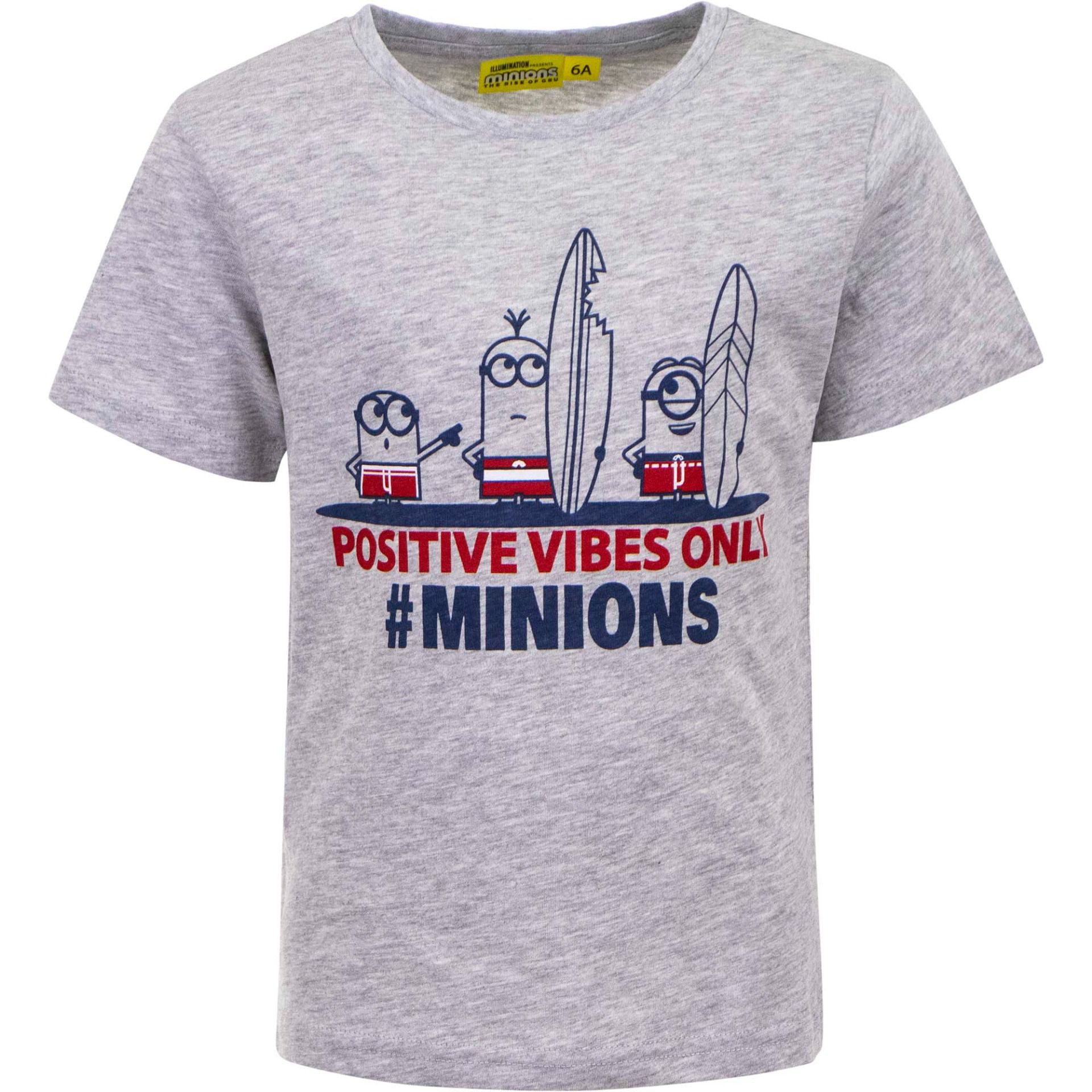 Minions Print-Shirt Kinder T-Shirt 100 % Baumwolle mit ikonischem Print