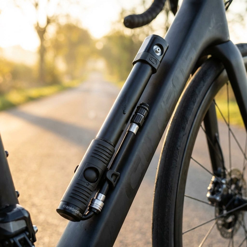 crankbrothers Fahrradpumpe Crankbrothers Klic HP Handpumpe inkl. Rahmenhalter Midnight Edition sc