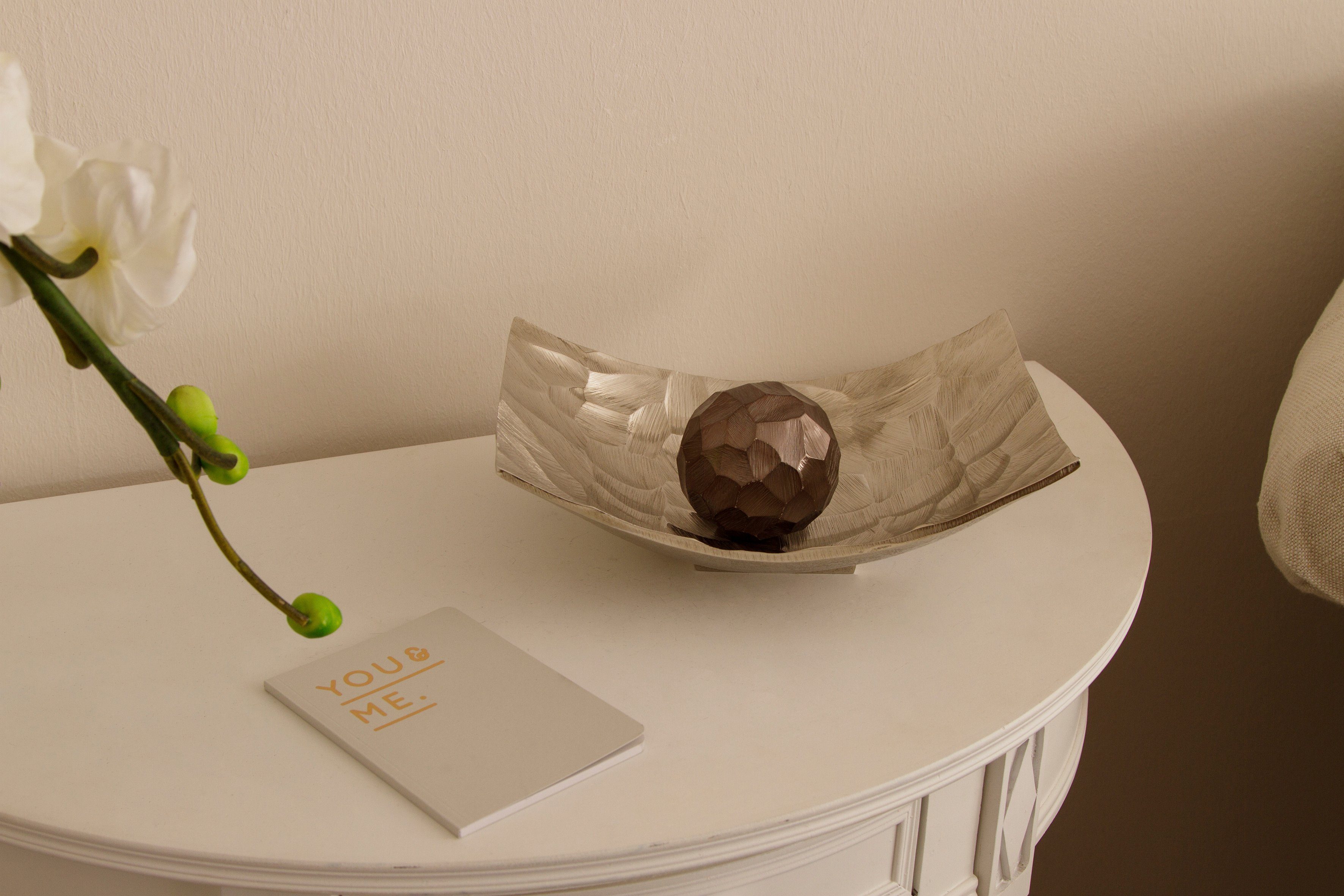 Myflair Möbel & Accessoires Dekoschale Jasmin, silber, silberfarben günstig online kaufen