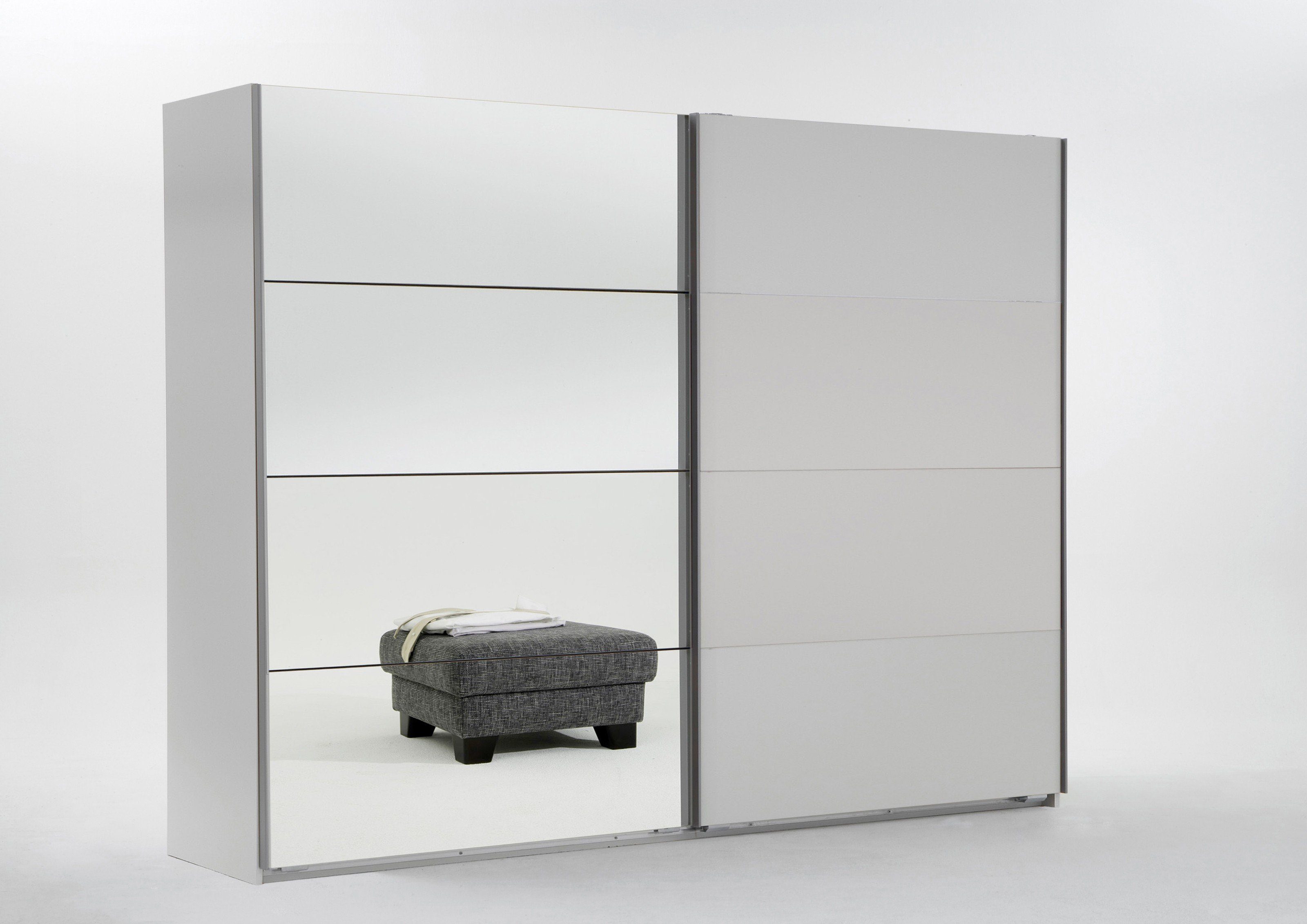 freiraum Kleiderschrank Ernie (BxHxT: mit 2 Einlegeböden 2 in cm) und 225x210x65 WEISS Türen