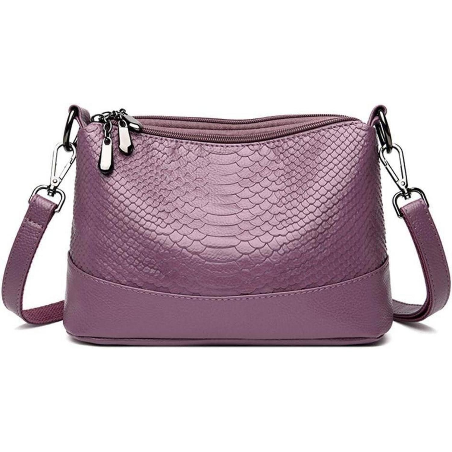 Handtasche Damen Umhängetasche aus PU-Leder kleine Hobo Schultertasche elegant