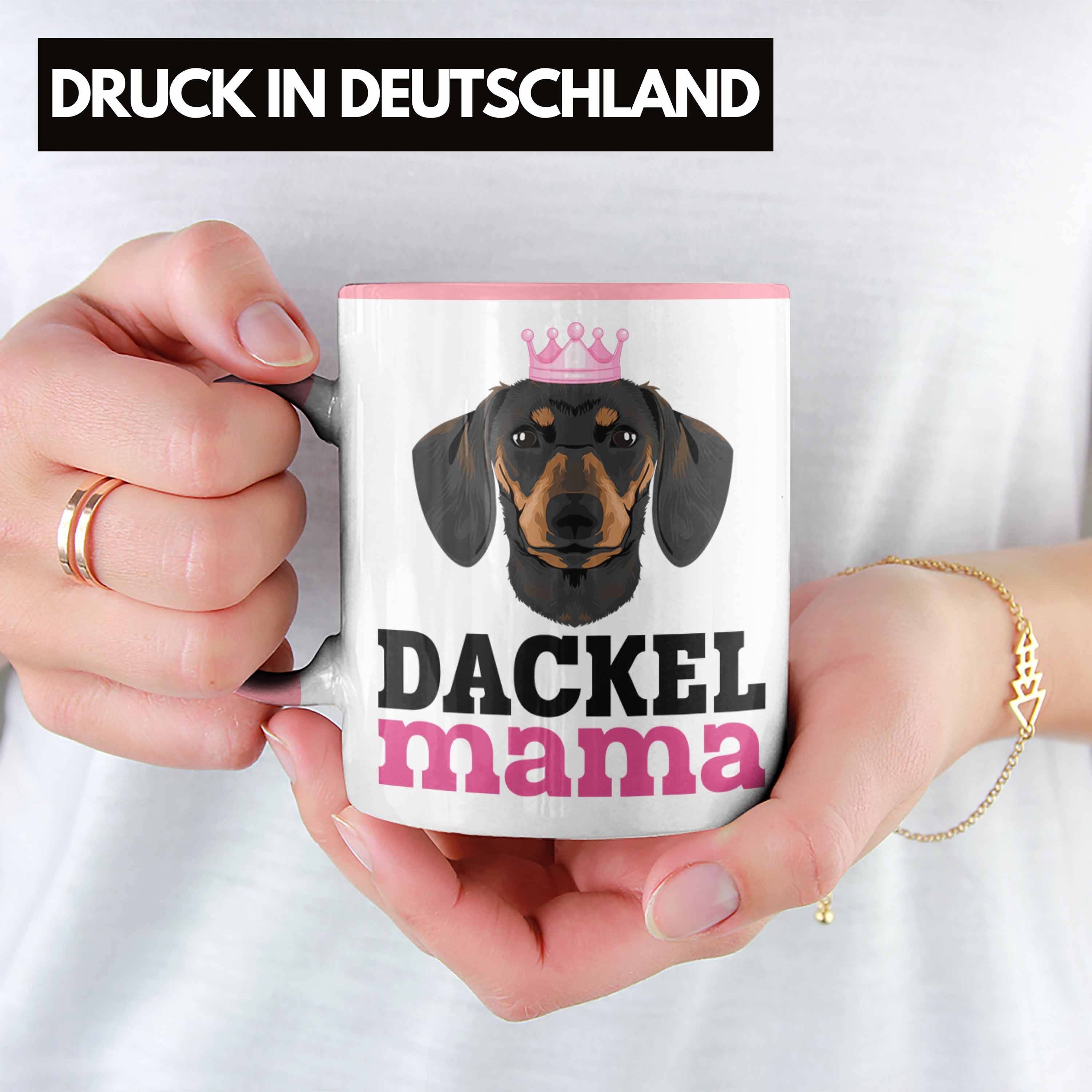 Dackel Dachshund Rosa Rauhaardackel Geschenke Trendation Lustig Dackel Tasse Mama Tasse