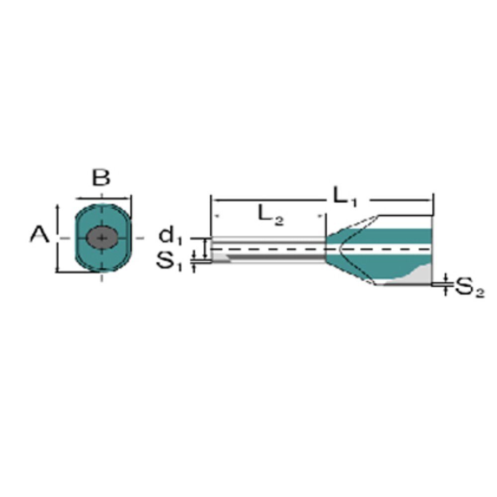 Aderendhülsen Weidmüller 9037410000 Zwillings-Aderendhülse 0.75 mm² Teilisoliert Gra