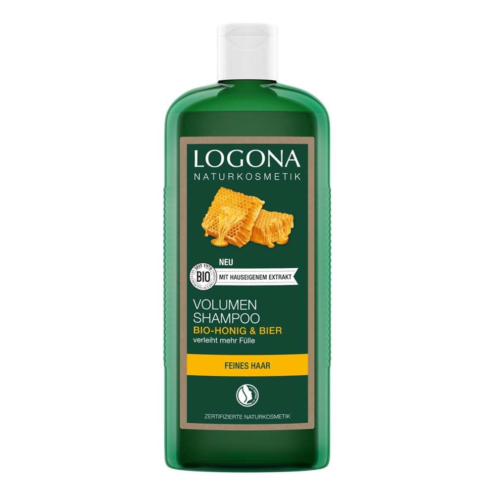 LOGONA Haarshampoo Bier & Honig - Volumen Shampoo 500ml