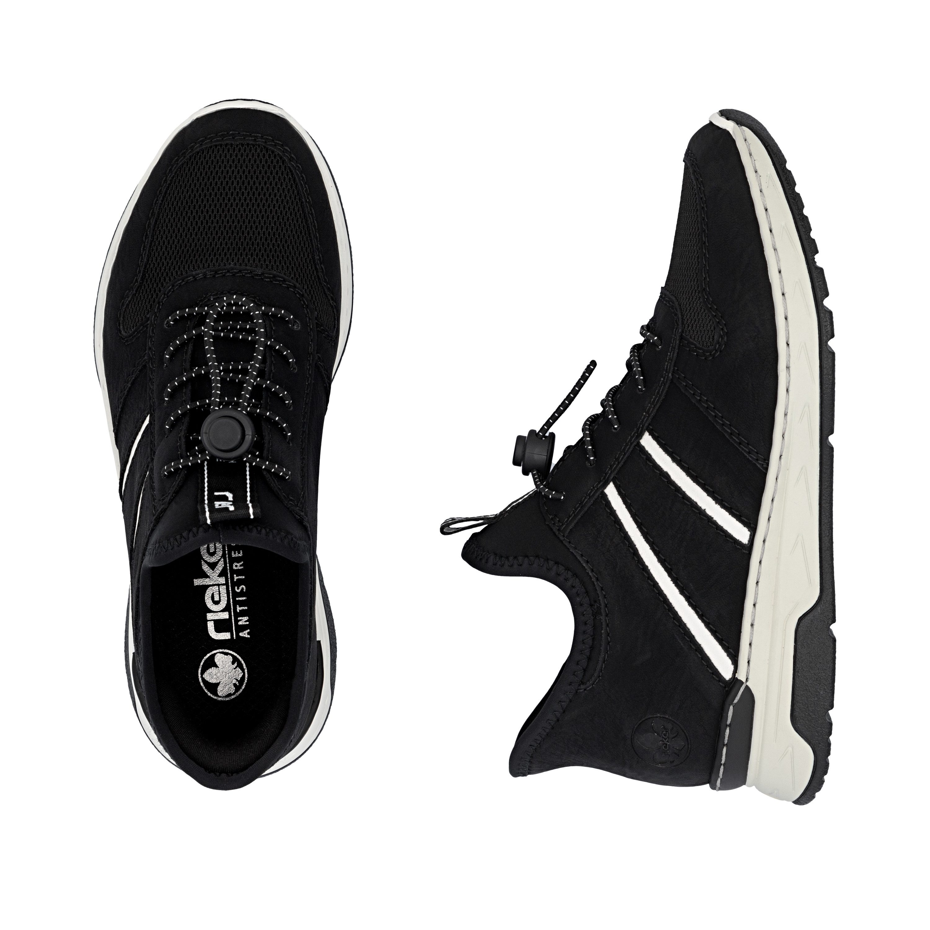 Rieker Ready2GO Slip-On Sneaker Schlupfschuh, Halbschuh, Freizeitsneaker mit MemoSoft-Innensohle