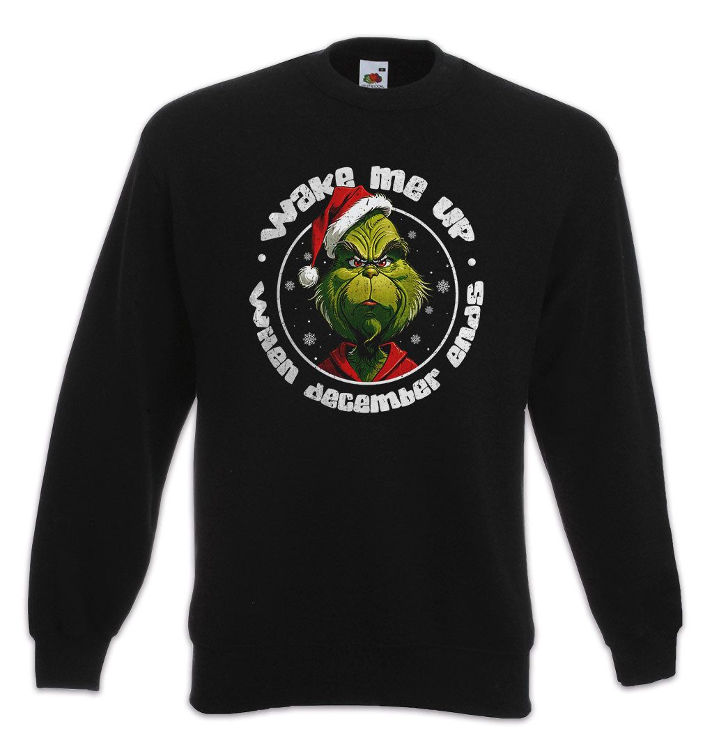 Sweatshirt Wake Me Up X-Mas Sweatshirt Before December Ends Weihnachtsmann Merry