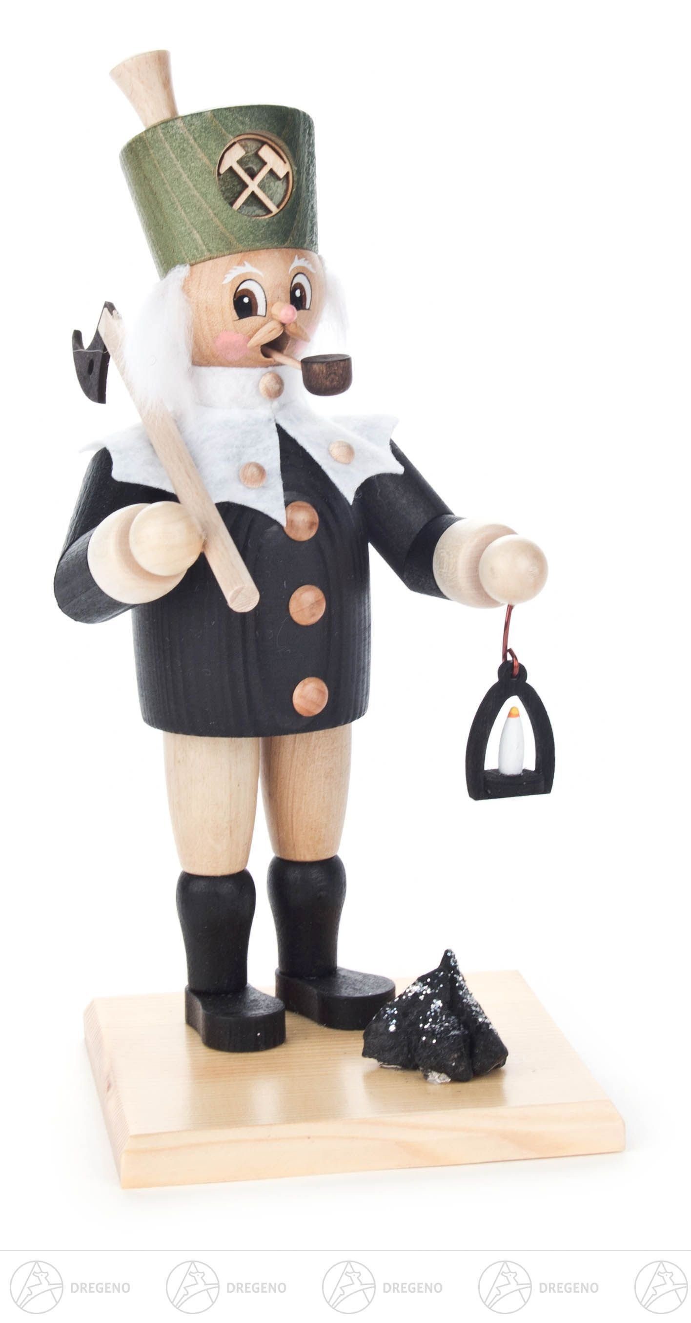 Räuchermännchen Räuchermann Bergmann mit Grubenlampe und Steigerhacke Breite x Höhe x
