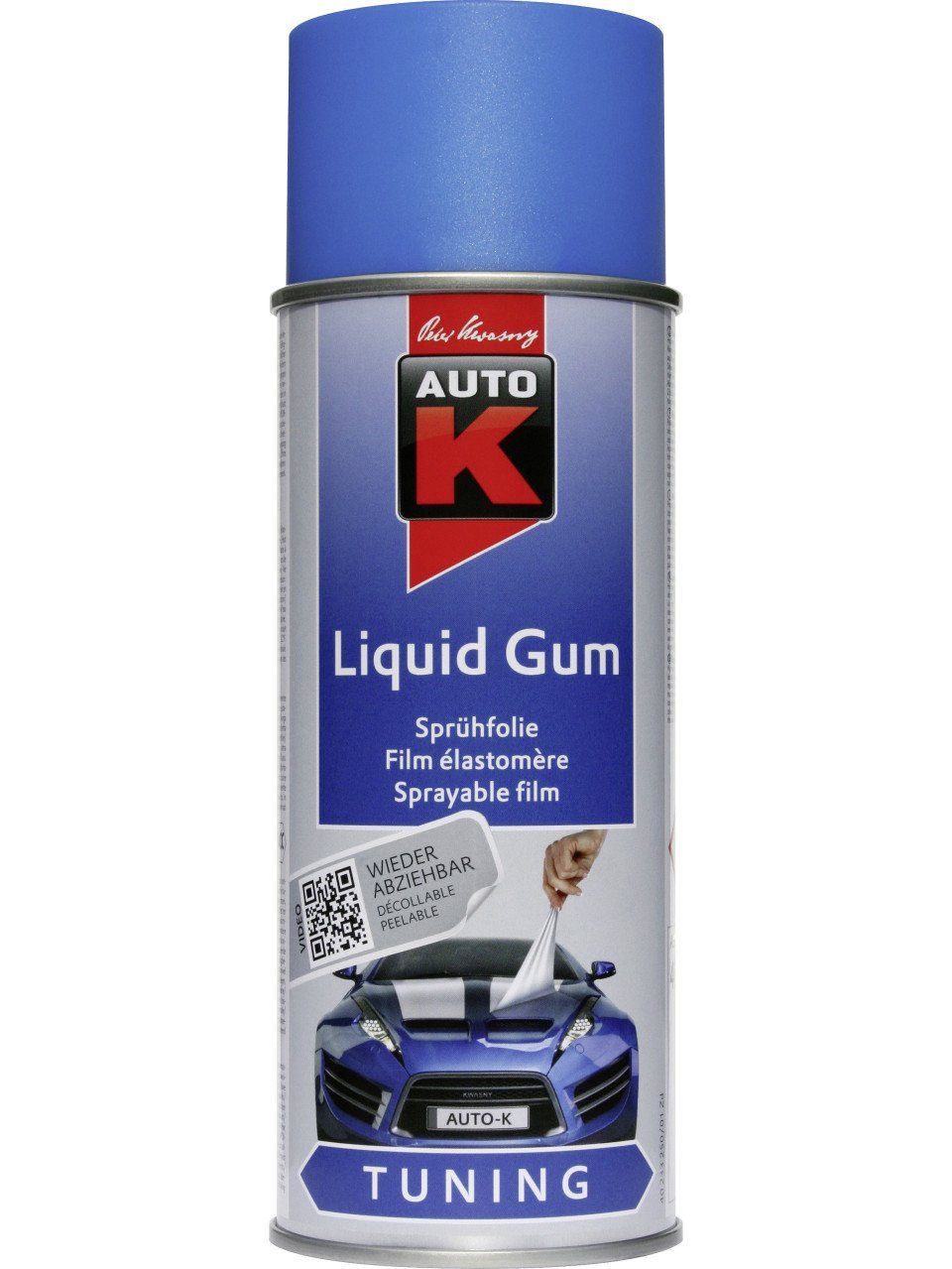 Auto-K Sprühfarbe Auto-K Sprühfolie Liquid Gum Tuning brillant-blau
