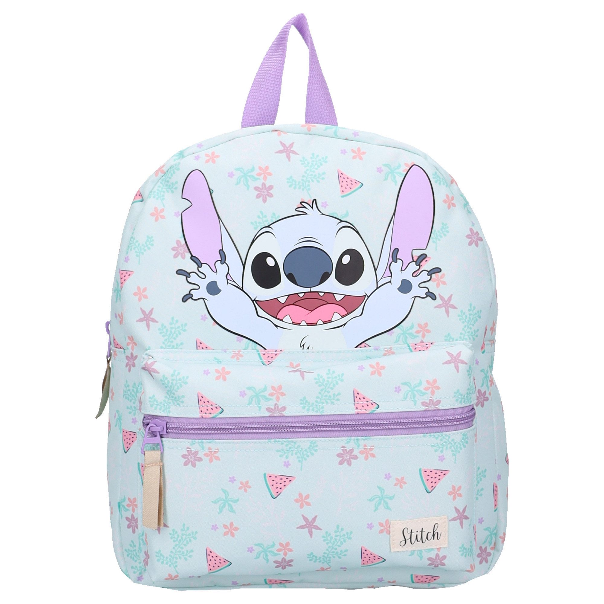 Lilo & Stitch Rucksack für Kinder 7,3 l mit Stitch Motiv Blumen Wassermelonen Design (1-tlg)