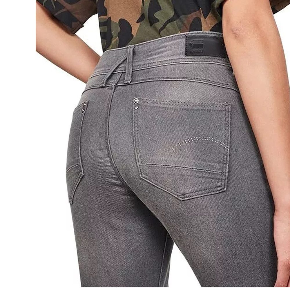 G-STAR Gerade Jeans Damen Jeans Lynn Mid Skinny rp Ankle Medium Aged 5-Pocket Hose 23W/32L (1-tlg) Lynn Mid Skinny rp Ankle wmn Medium Aged 23W/32L