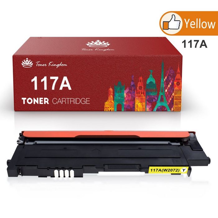 Toner Kingdom Tonerpatrone Mit Chip ersetzt für HP 117A W2070 A Color Laser
