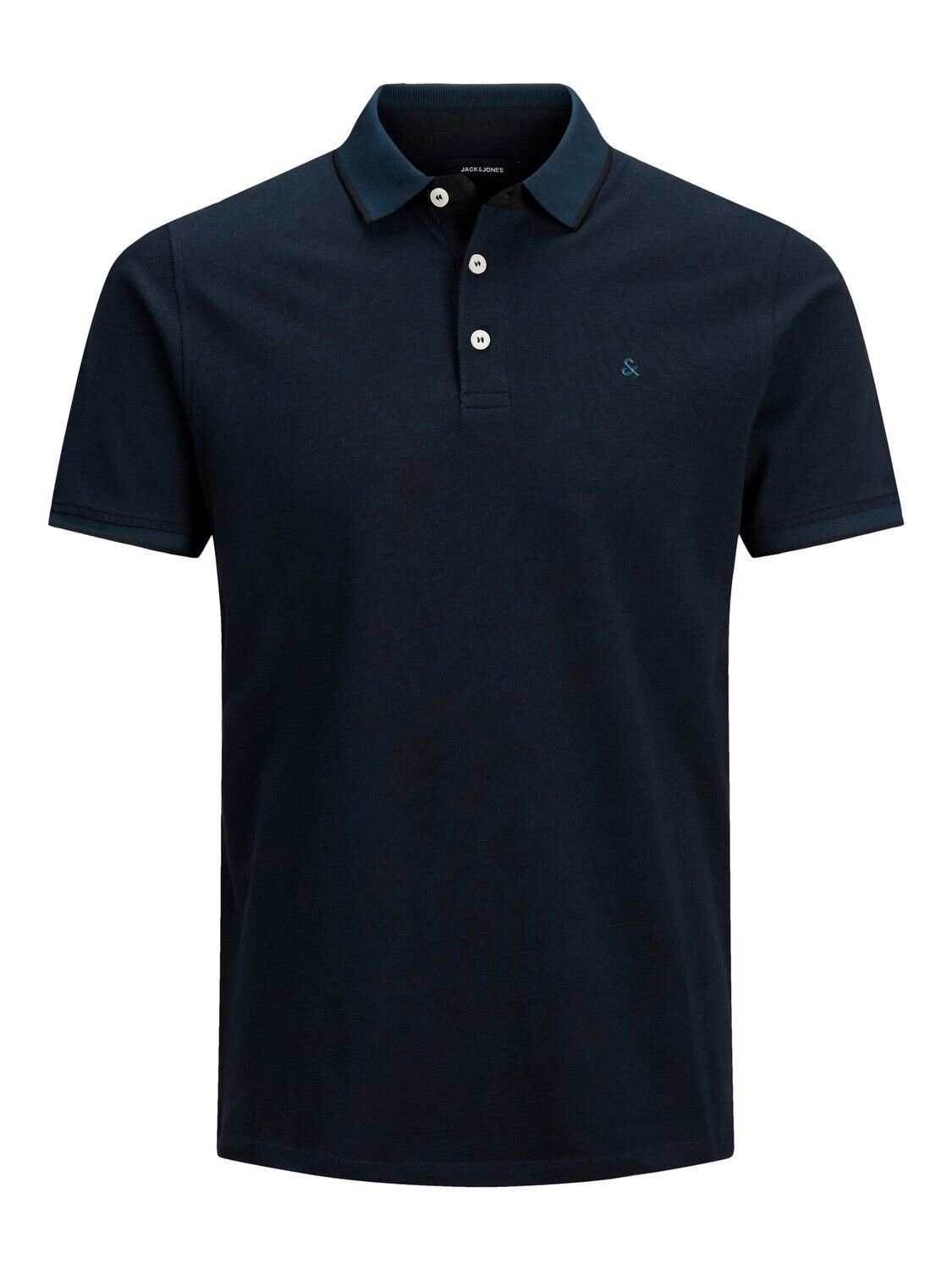 Jack & Jones Poloshirt JJEPAULOS POLO SS - 12136668 (1-tlg) 3613 in Dunkelblau