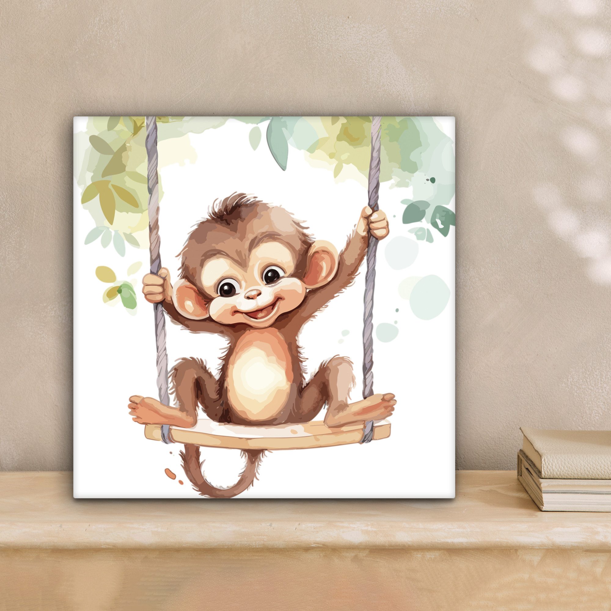 OneMillionCanvasses® Leinwandbild Affe - Tier - Kinder - Dschungel, Fotodru günstig online kaufen