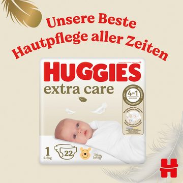 HUGGIES Windeln Newborn Baby-Windeln für Neugeborene Größe 1, 100 Windeln