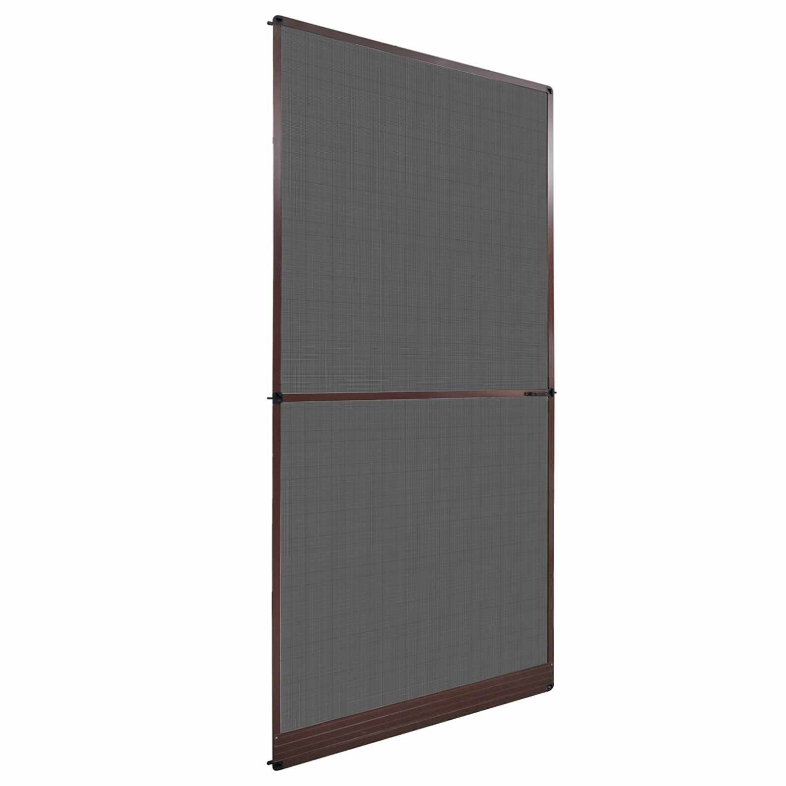 vidaXL Terrassendach Schwenk-Insektenscreen Braun und Schwarz 120 x 240 cm, (1-St)