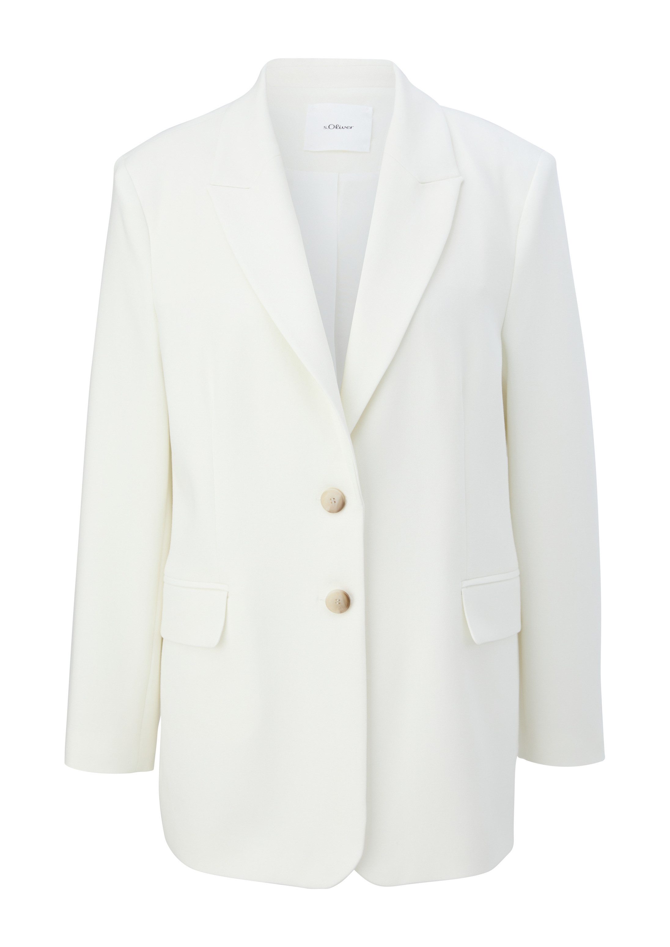 s.Oliver Jackenblazer Indoor-Blazer Oversized-Blazer aus Viskosestretch