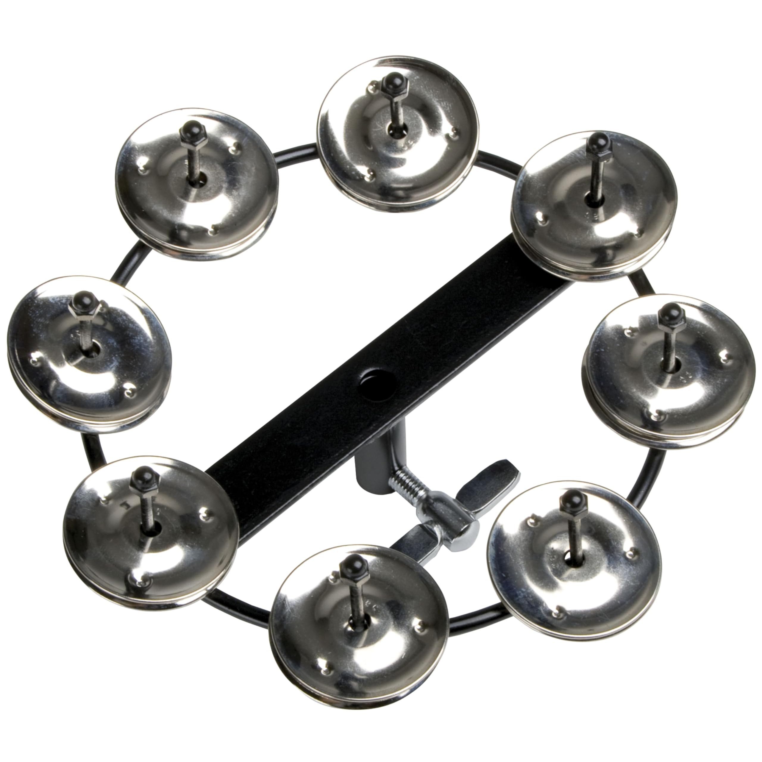 FAME Tambourine,Einreihige Jingle HiHat Tambourine Schwarz Stahl Montierbar Ideal für Akzentuierung Klaren Sound 3 Jahre Garantie 30 Tage Rückgaberecht, Percussion, Tambourines, Jingle HiHat Tambourine, Akzentuierung, Klaren Sound