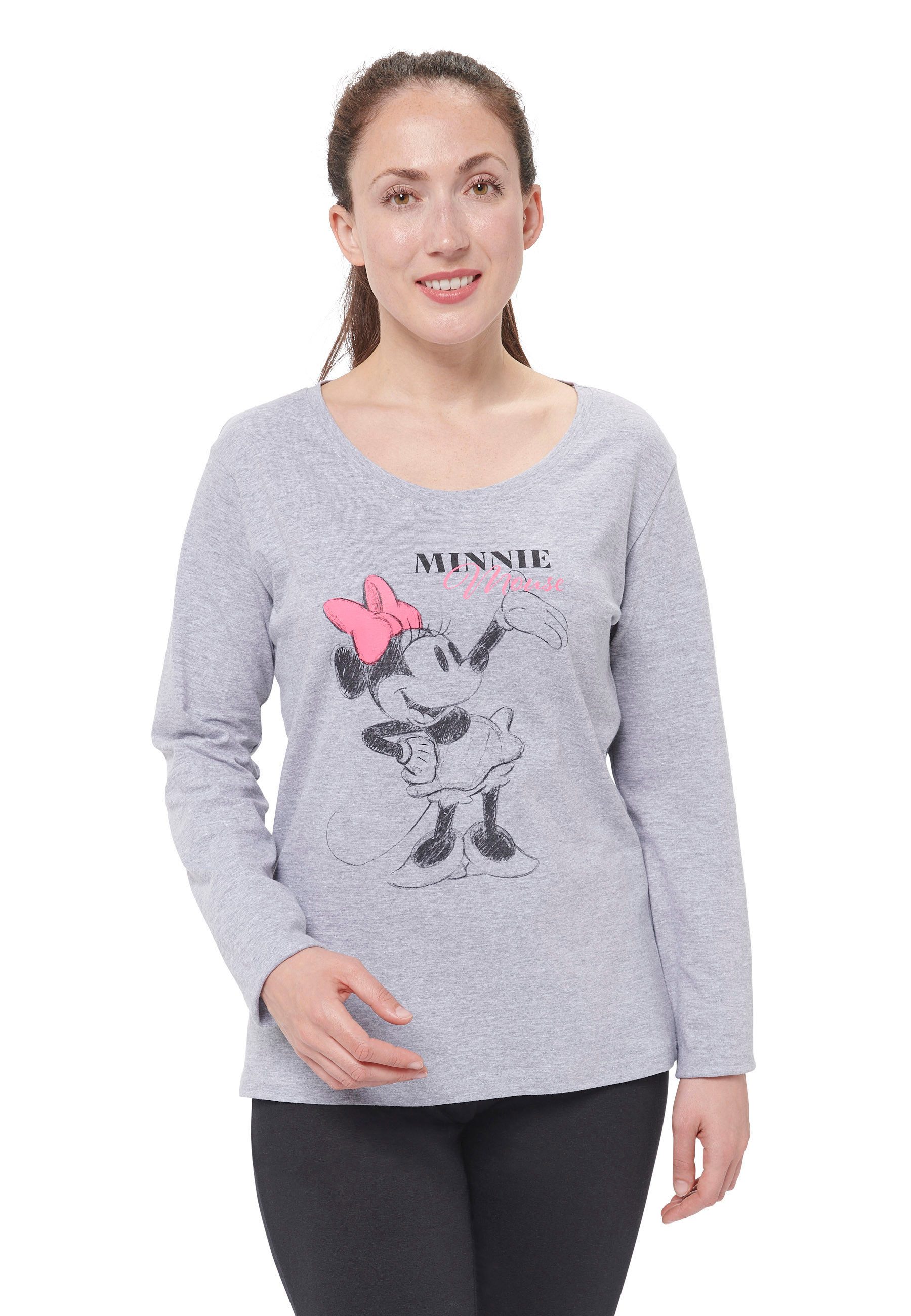 United Labels® Schlafanzug Disney - Minnie Mouse, classic scribble, Set
