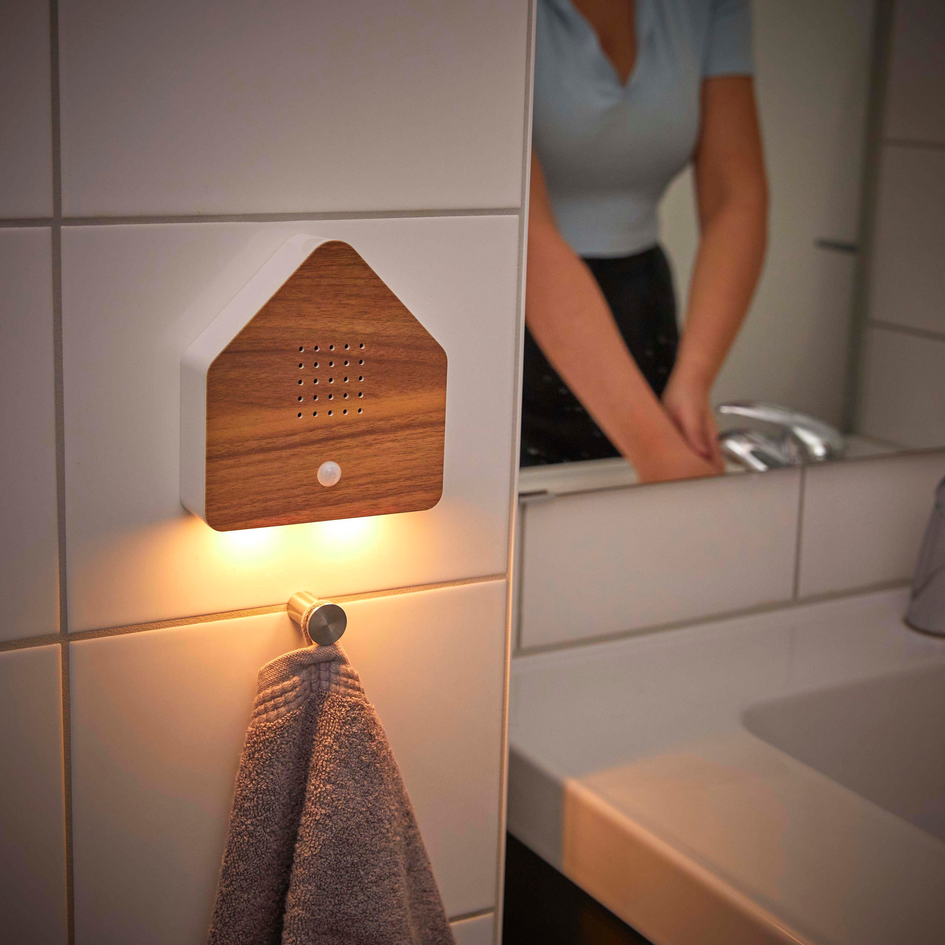 Northpoint LED Dekolicht Naturgeräuschebox Vogelzwitscher Bewegungsmelder Licht Aufladbar – Bild 4 von 5