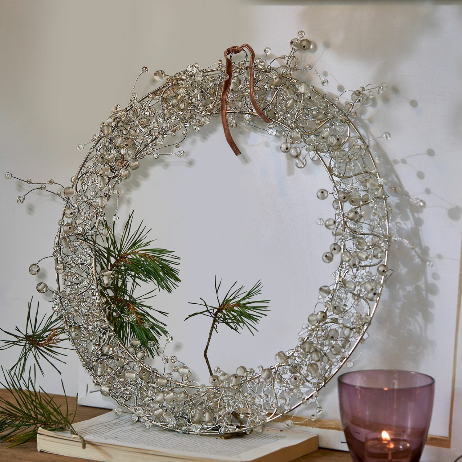 Mirabeau Weihnachtsfigur Kranz Ebyin silber (kein günstig online kaufen