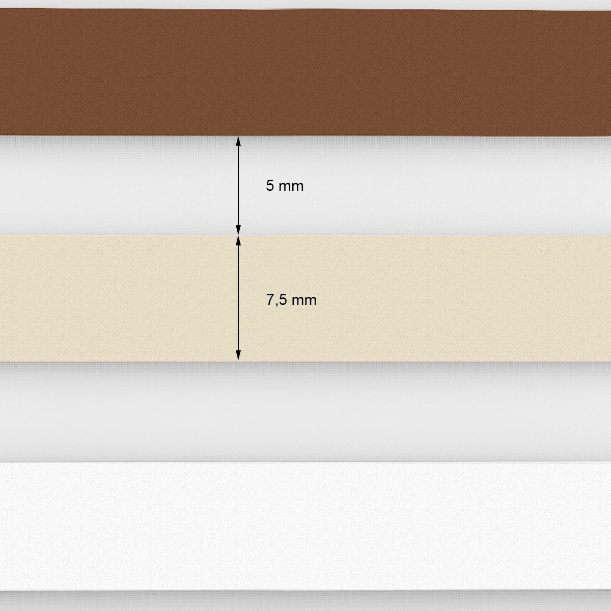 Weiß-Beige-Braun Klemmträgern, Germany, Bohren 110x150cm cm, mit ECD ohne Klemmfix 110x150 weiß-beige-braun, Doppelrollo Klemmträgern Klemmträger,