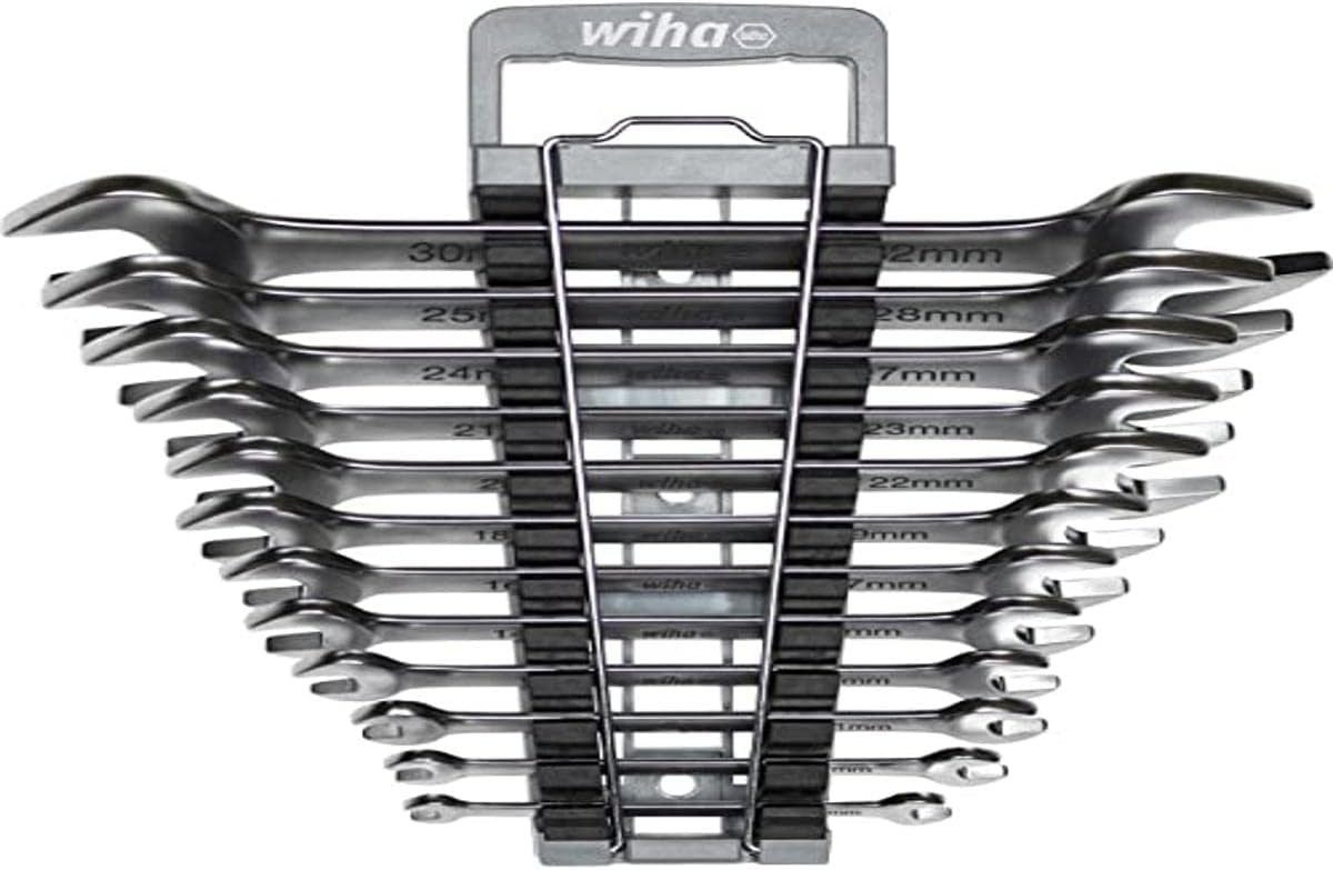 Wiha Гаечный ключ Profi (44753) - 13 tlg., mit Halter, Gabelschlüsselsatz 6-32 mm, metrisch, Doppelmaulschlüssel