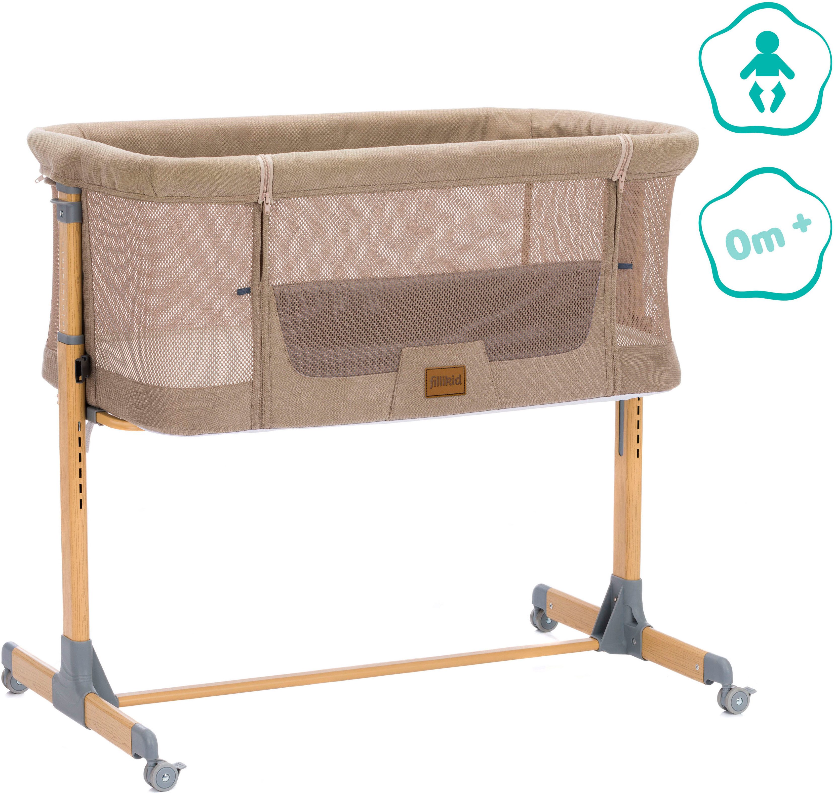 Fillikid Beistellbett Air caramel inkl. Rollen günstig online kaufen