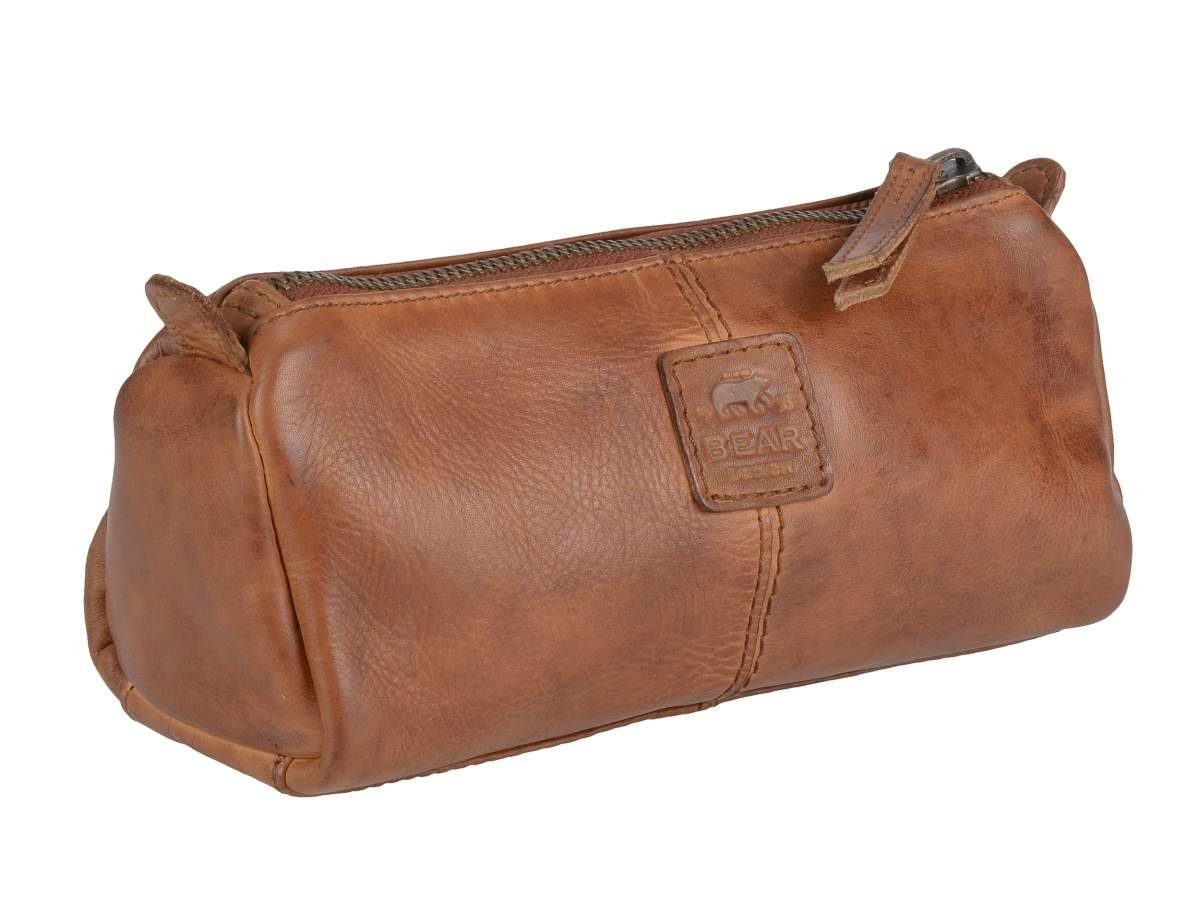 Bear Design Federmäppchen Cow Lavato, Stiftetui, Schlamper, Ledermäppchen