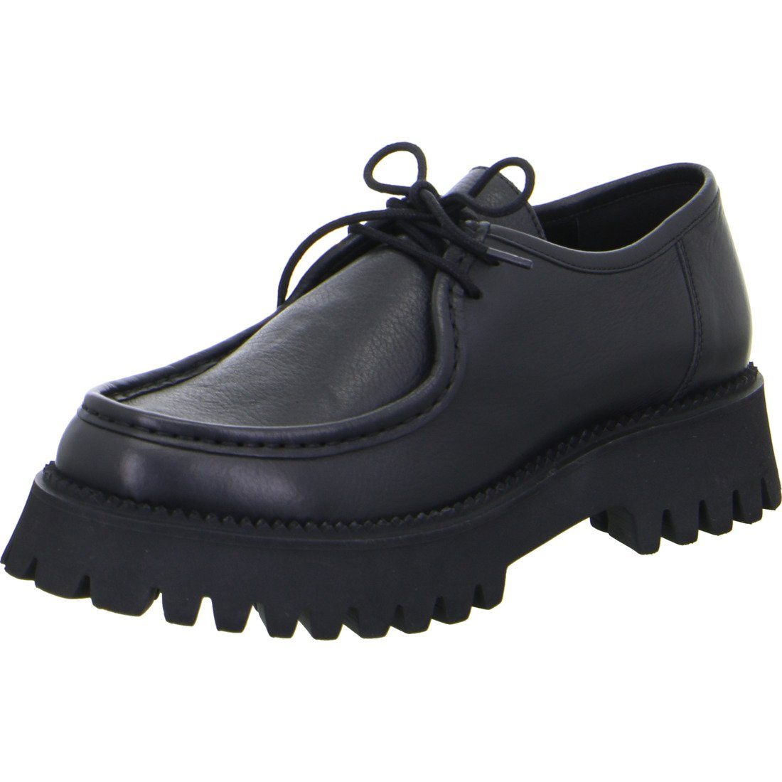 Schnürschuh Velours schwarz Schnürschuh Ara - 049709 Amsterdam Schuhe, Ara