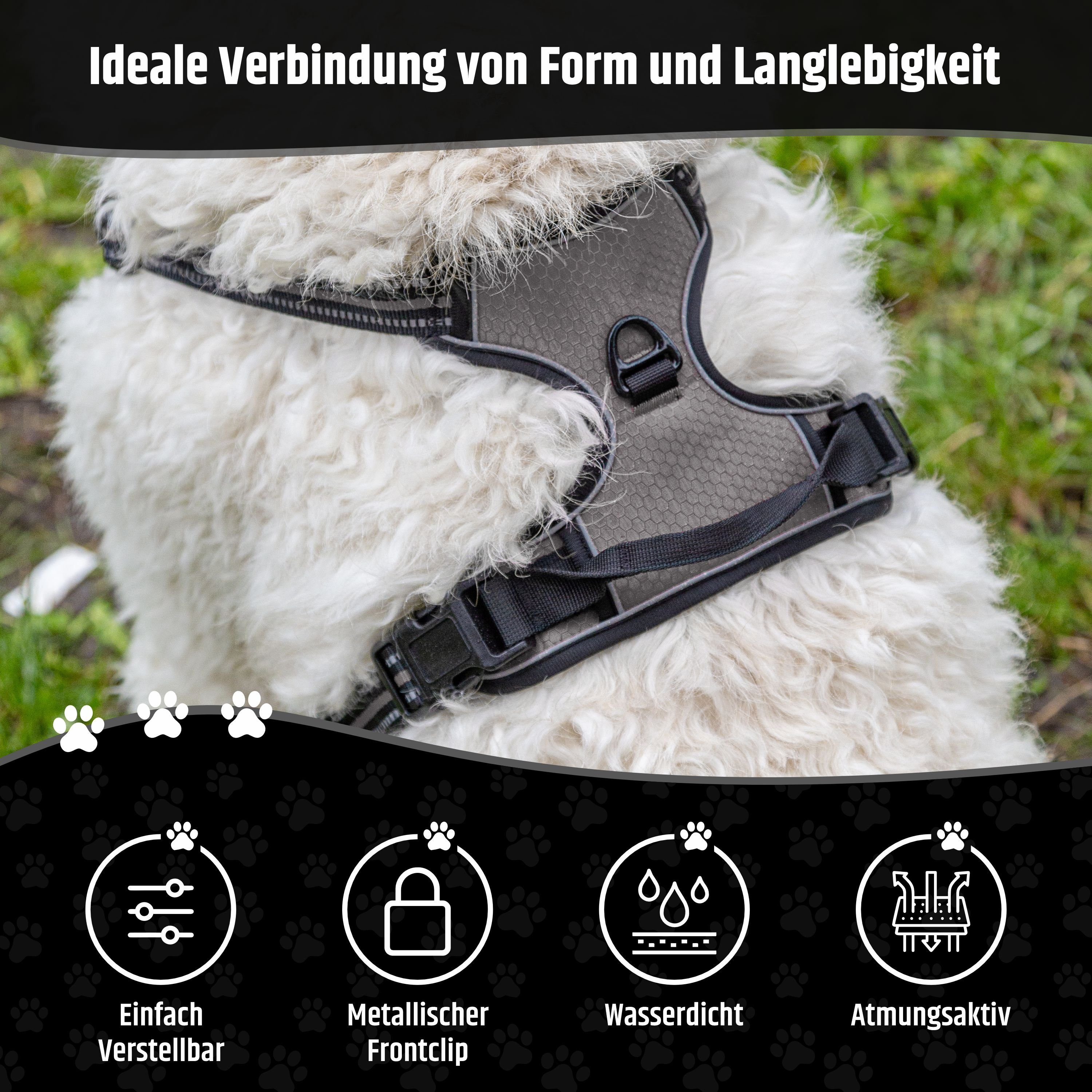 Warenhammer Hunde-Geschirr Hundegeschirr für Hunde, Anti Zug Hundegeschirr günstig online kaufen