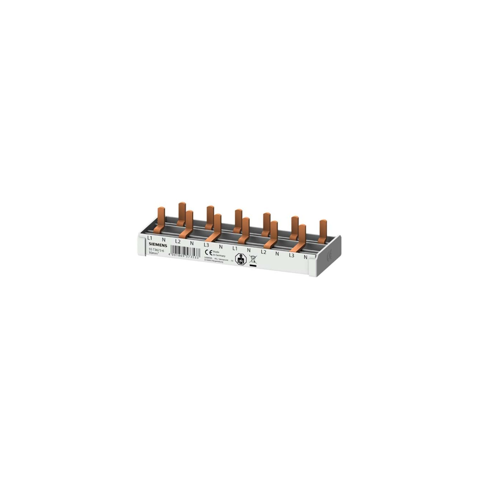 SIEMENS Schalter Siemens Indus.Sector Stiftsa.schiene kompakt 6 TE feste Länge 5ST36736