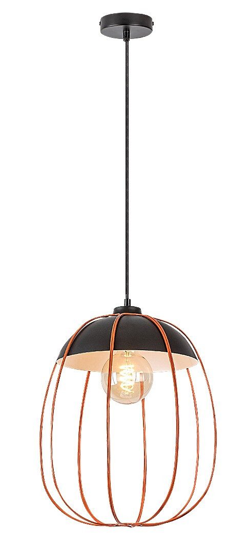 Rabalux Pendelleuchte "Svens" Metall, orange, rund, E27, ø270mm