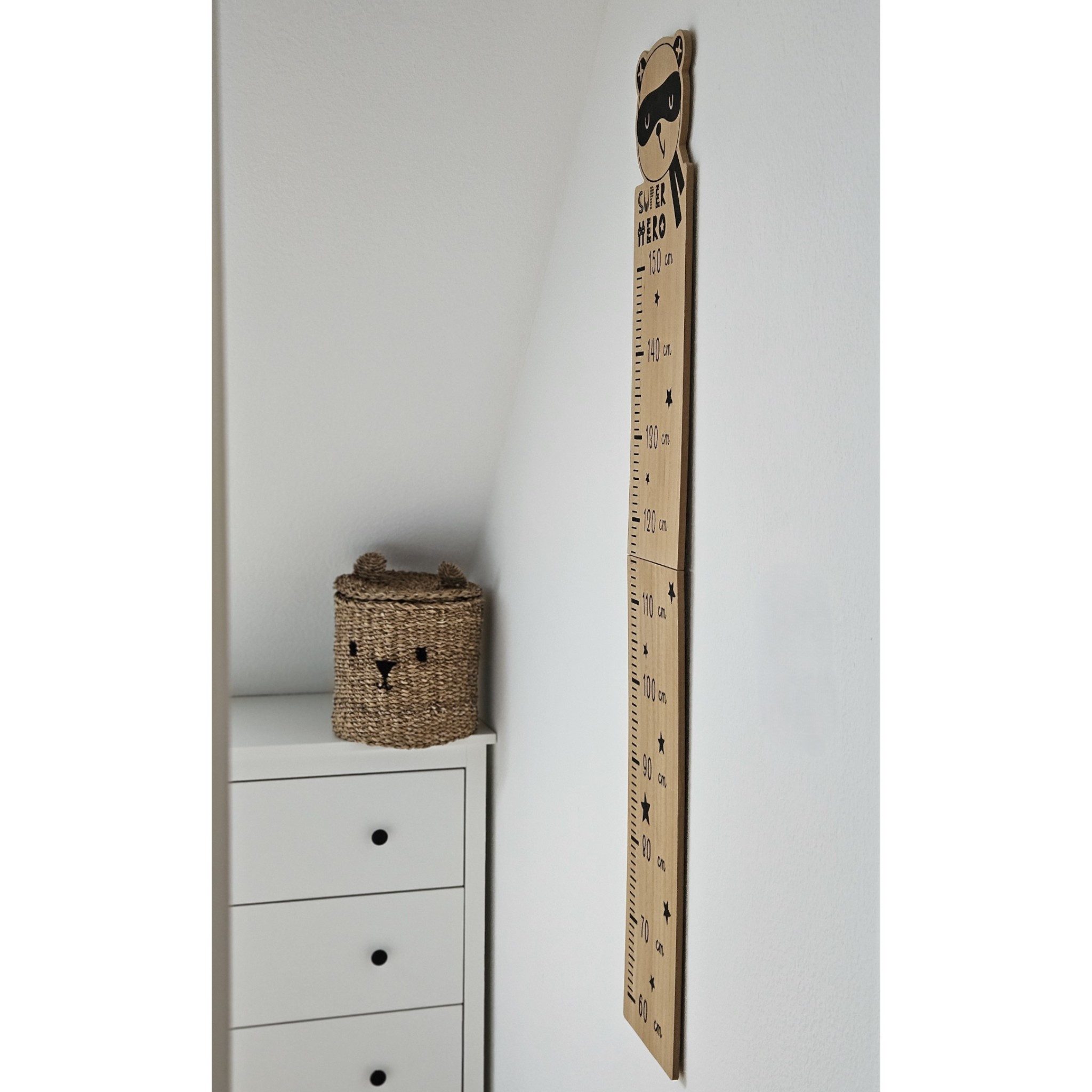 Meinposten Messlatte Messlatte Kinder Holz 60-150 cm Größenmesser Jungen und Mädchen (1-tlg) – Bild 3 von 5