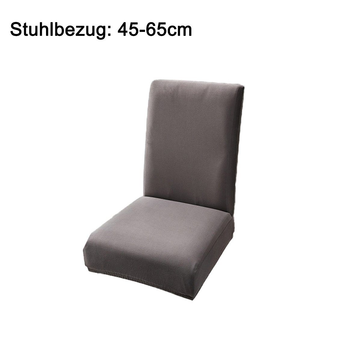 Stretch-Stuhlhussen Esszimmer, Stuhlhusse Juoungle für abnehmbare Stuhlschutzbezüge, das Grau