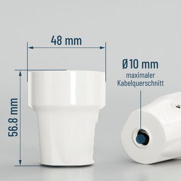 greate. Steckdose 6x Schutzkontakt Stecker & Kupplung - Schutzkontaktstecker & Kupplung, 1-St.