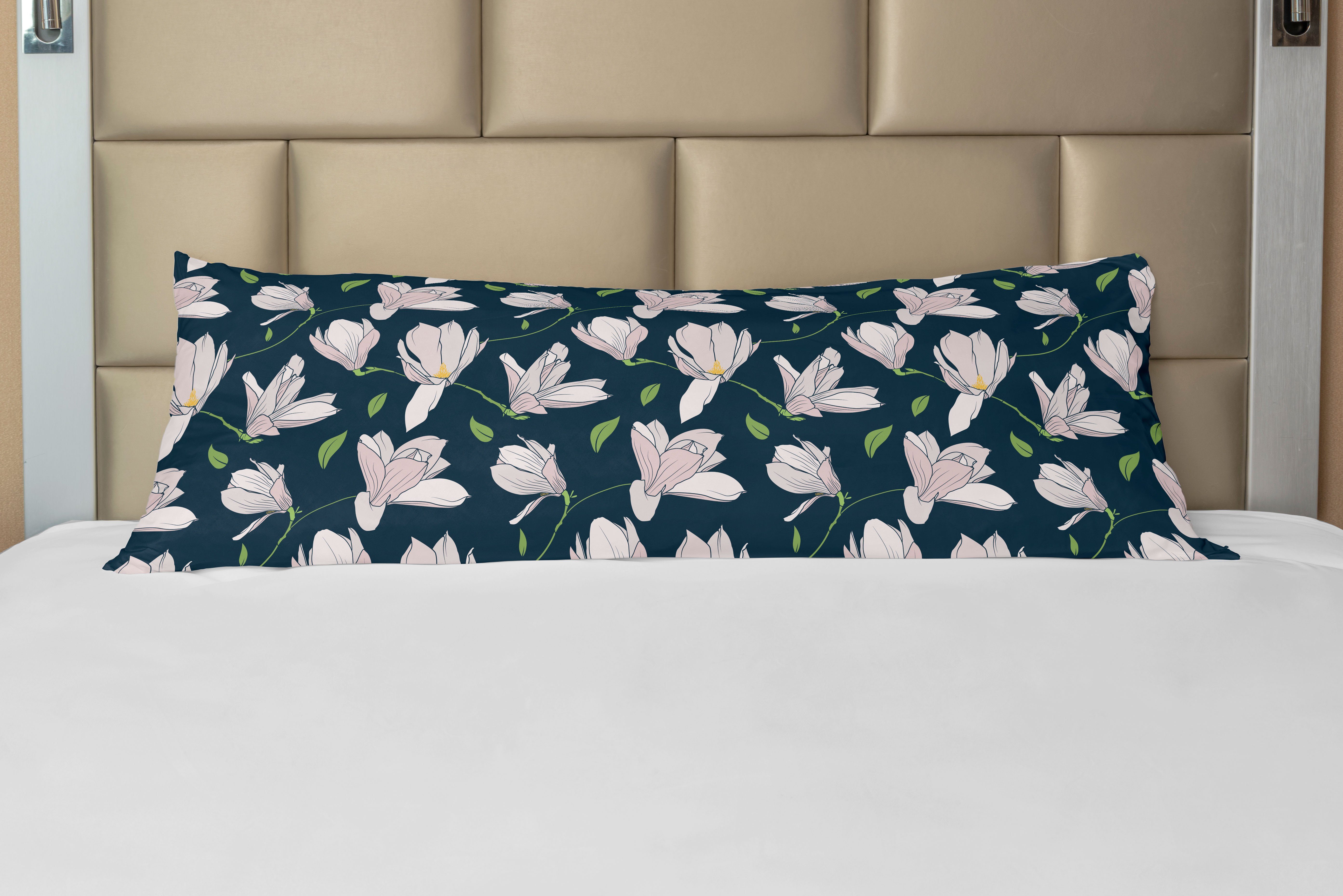 Seitenschläferkissenbezug Deko-Akzent Langer Kissenbezug, Abakuhaus, Magnolie Japanische Kirschblüte-Blume