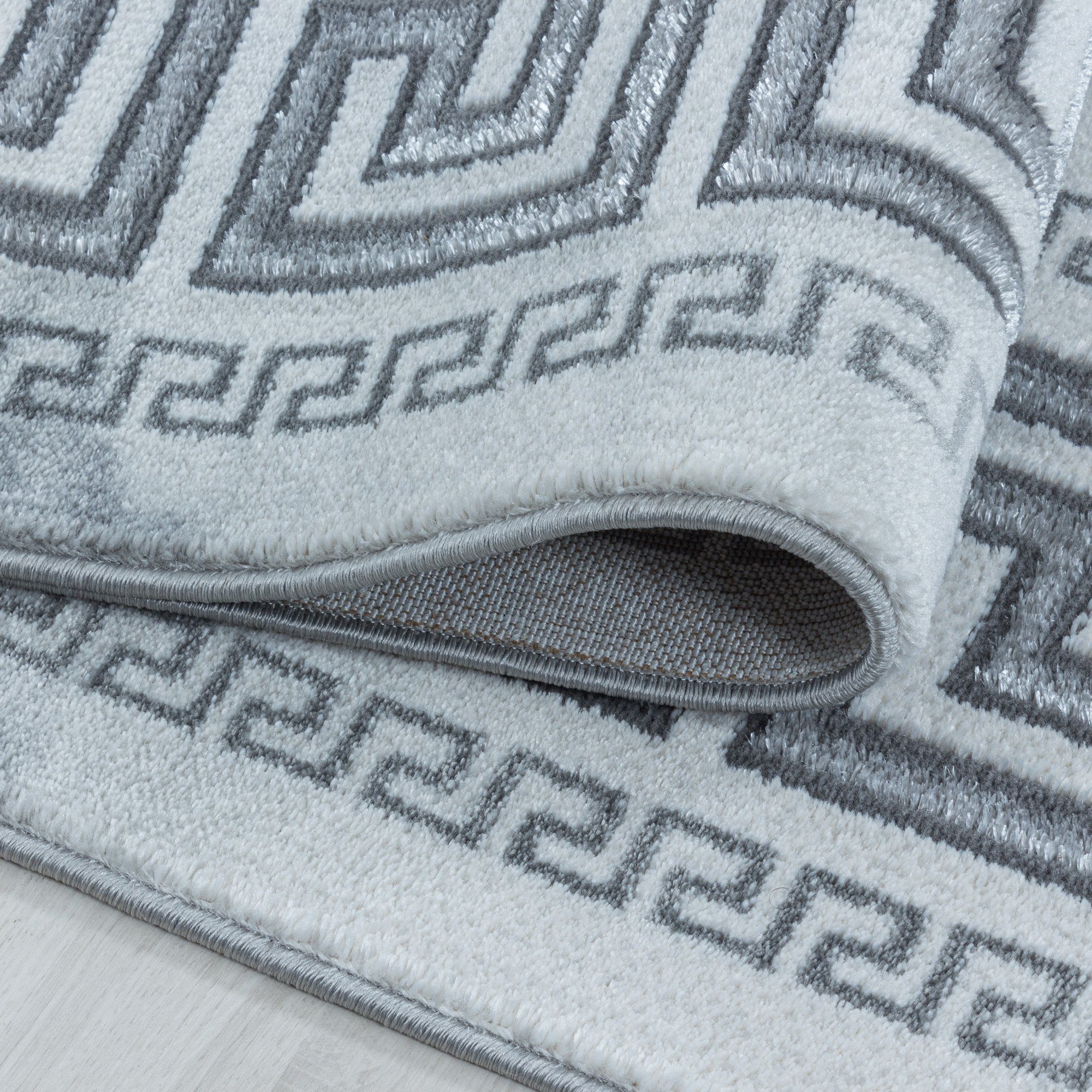 Teppich Marmor Teppich Kurzflor Silberfarbe, Marmor Modern Design Stil Design, HomebyHome, Wohnzimmer
