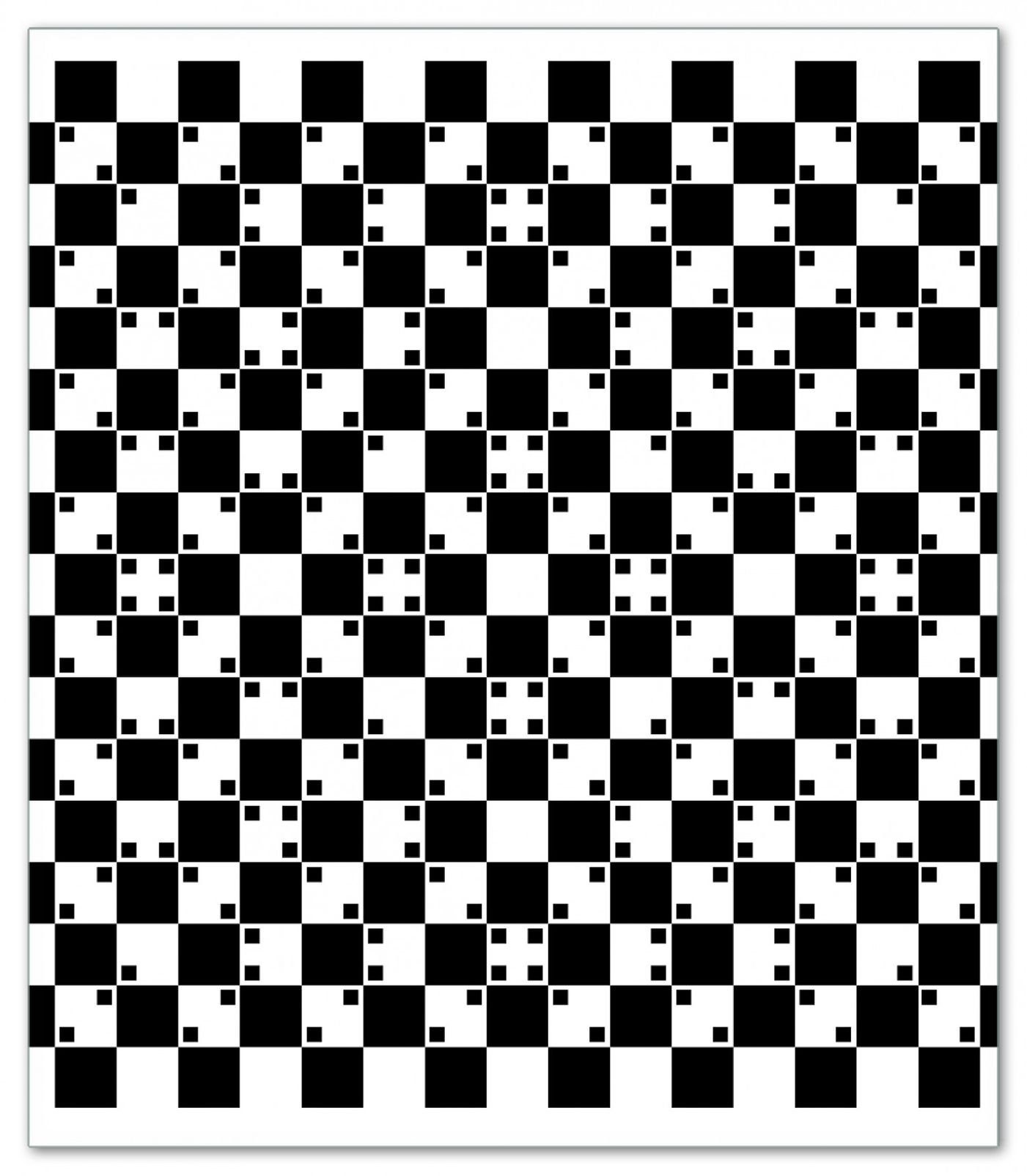 schwarz - 5mm Größen weiß verschiedene - Noppen), ESG-Sicherheitsglas, Herd-Abdeckplatte inkl. 1 Täuschung Wallario Illusion tlg., (Glasplatte, II, Optische