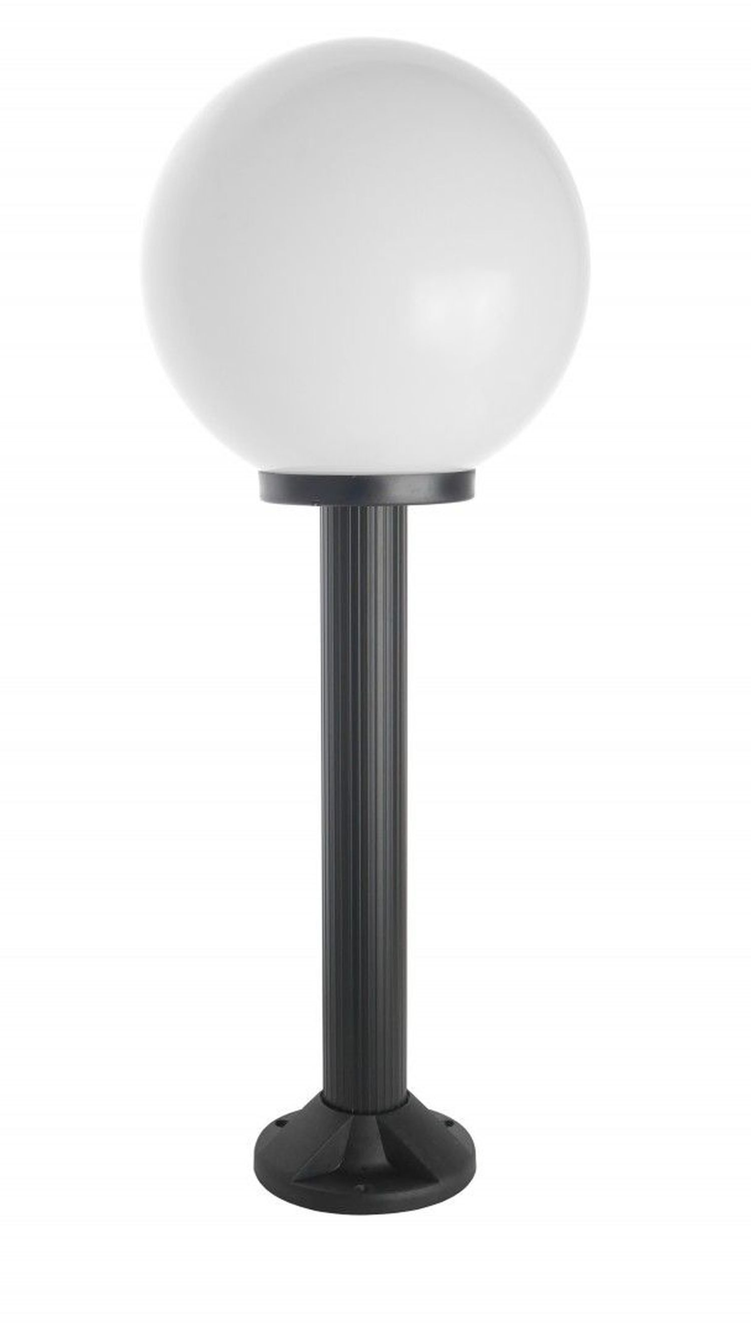 Licht-Erlebnisse Außen-Stehlampe NINETTE, ohne Leuchtmittel, 80 cm E27 rund Kugel Schirm Vintage