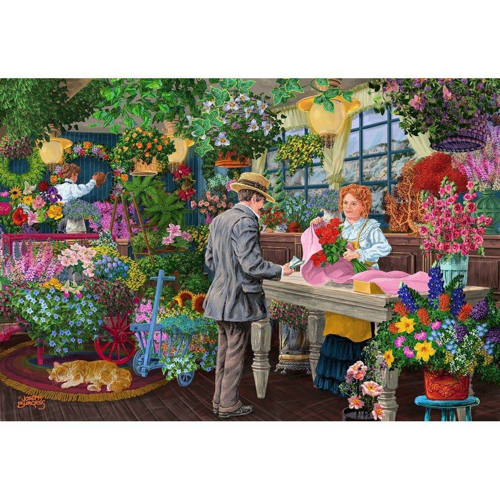 Wooden City Puzzle Holzpuzzle Florist 2in1, 400 Teile ECO, Puzzleteile